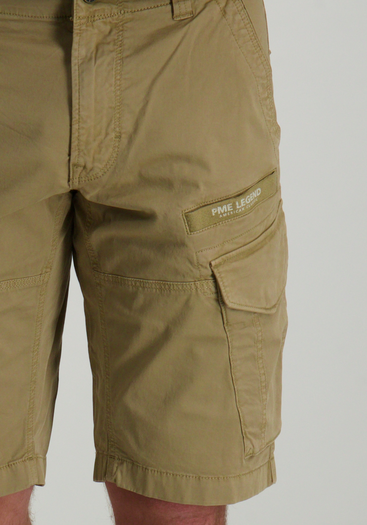 PME Legend Cargo short Nordrop PSH2504661 Donker beige