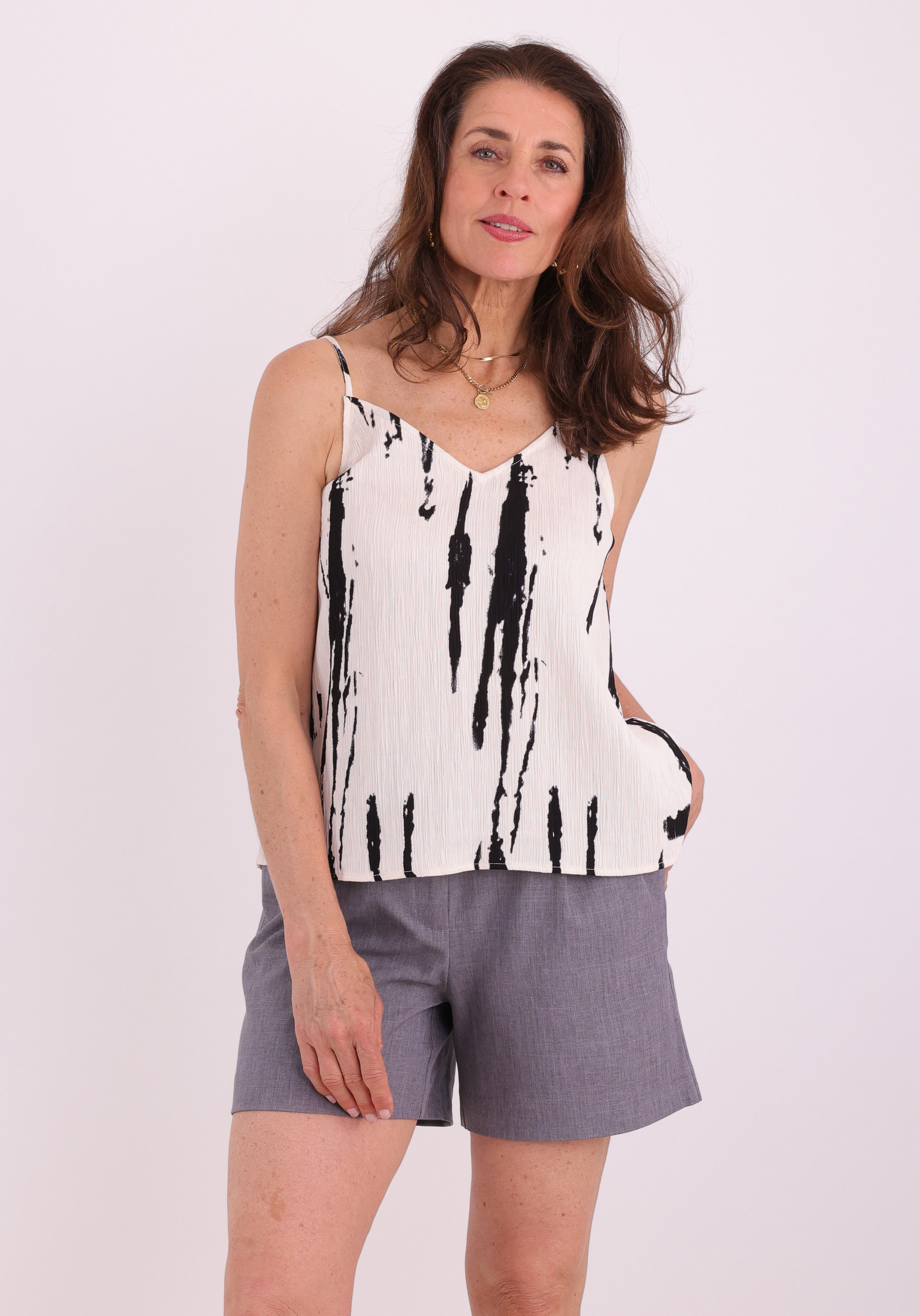 Culture Top Ora 50113139 Zwart/Wit