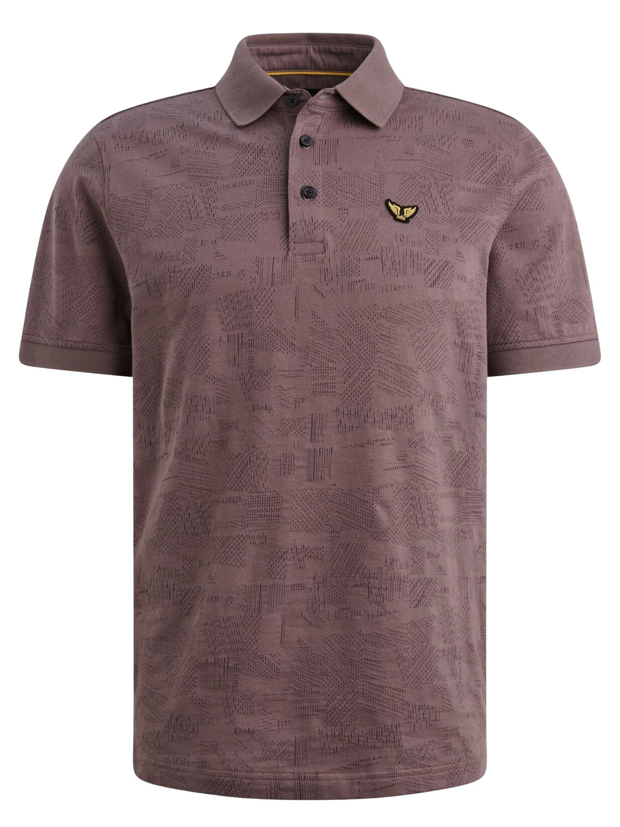 PME Legend Polo Jacquard PPSS2603883 Licht paars