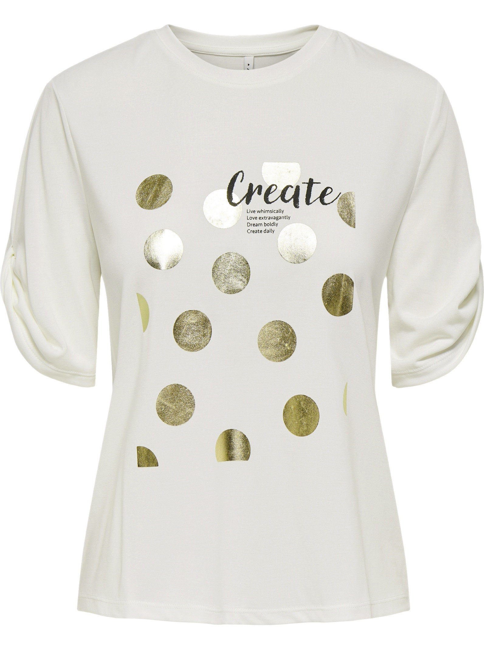 Only T-shirt Free 15349921 Wolwit-ecru