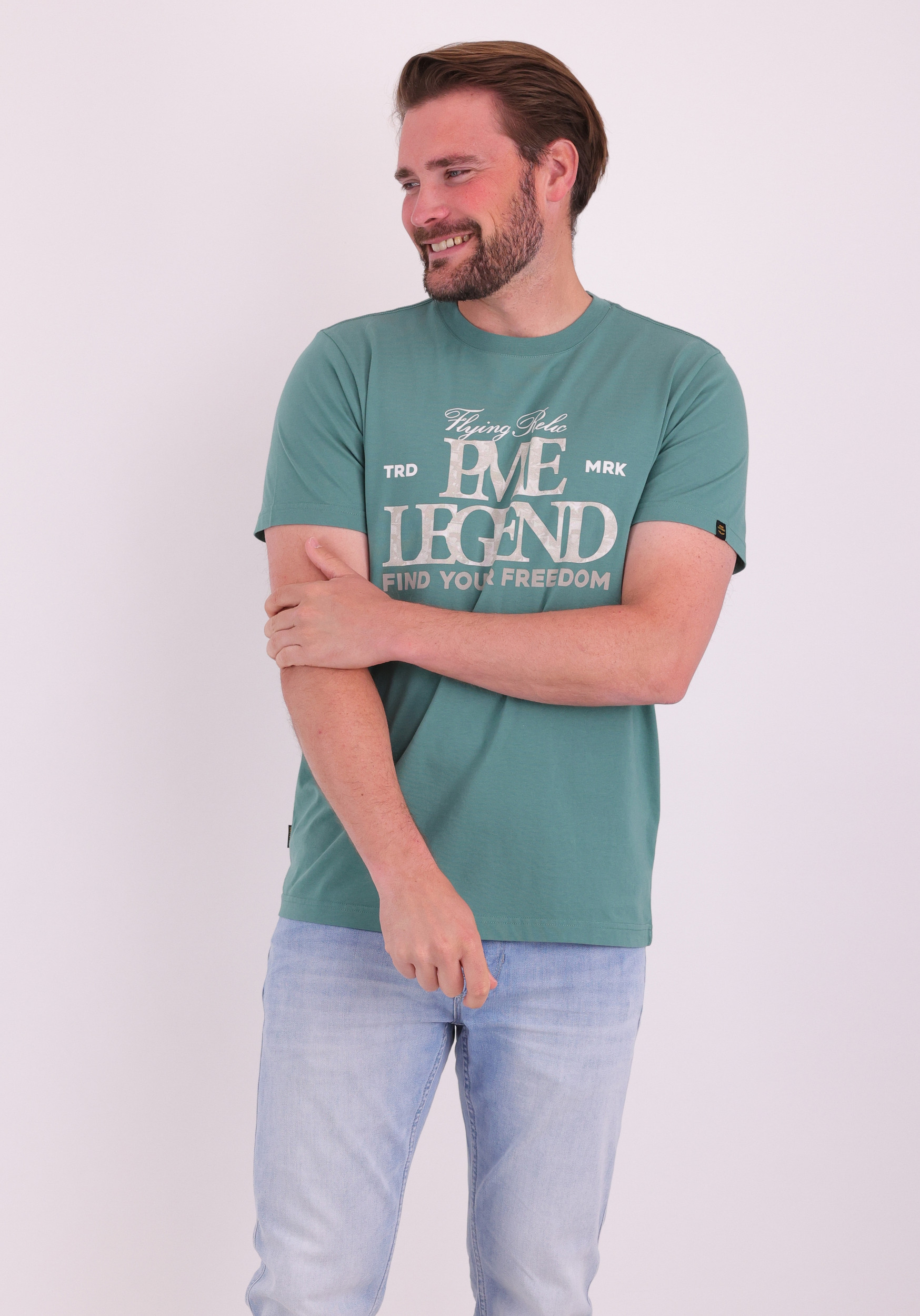 PME Legend T-shirt PTSS2604596 Midden groen