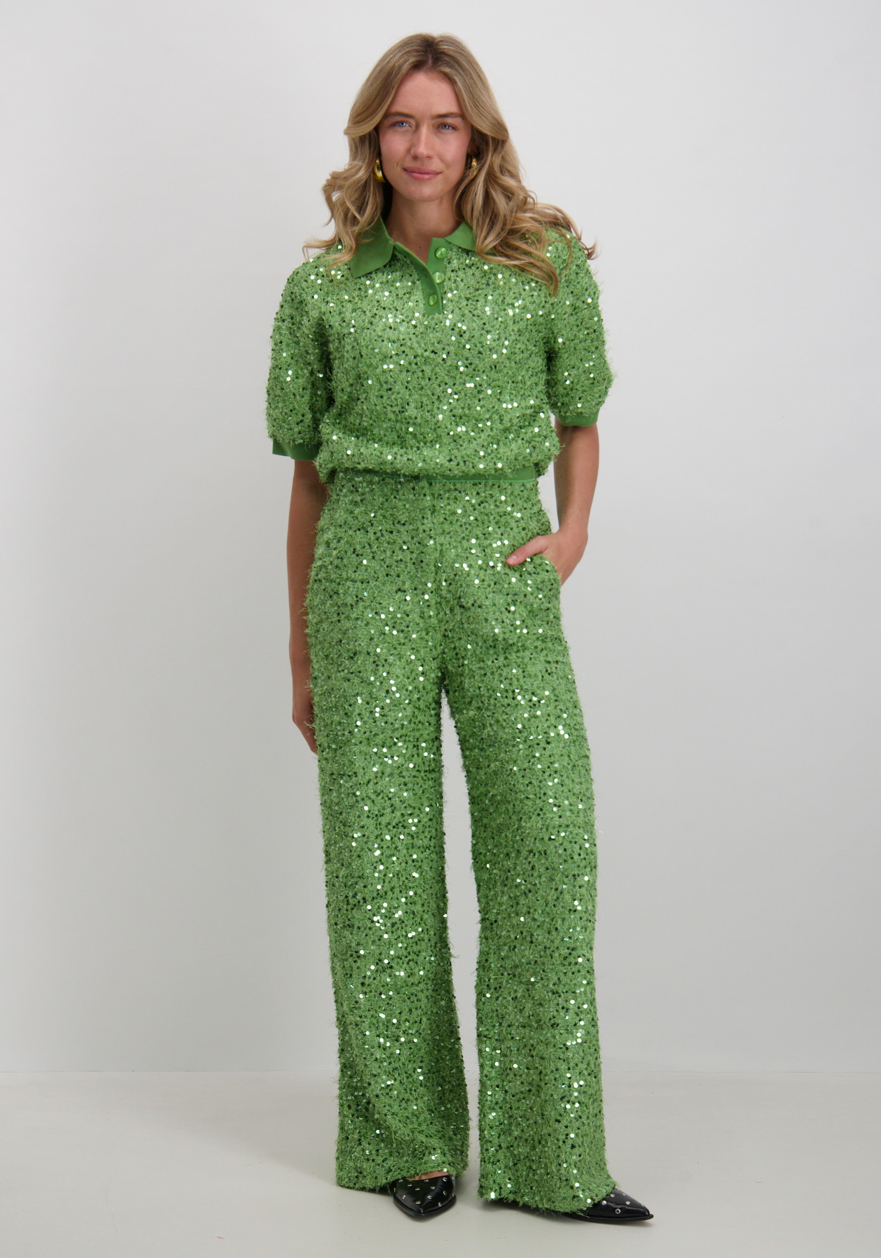Harper & Yve Broek Holly DW25P114 Groen