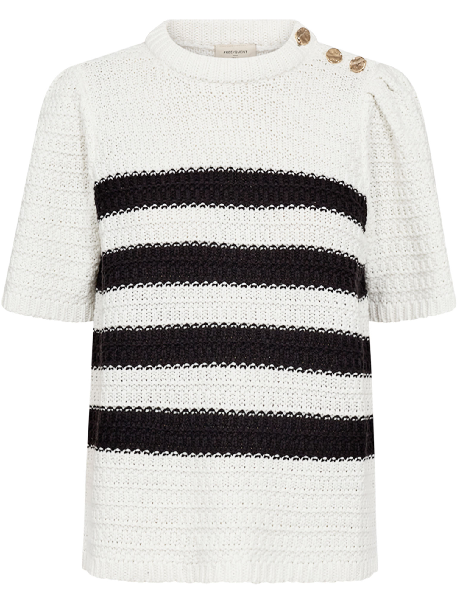 FREE|QUENT Trui Cotla 205675 Zwart/Wit