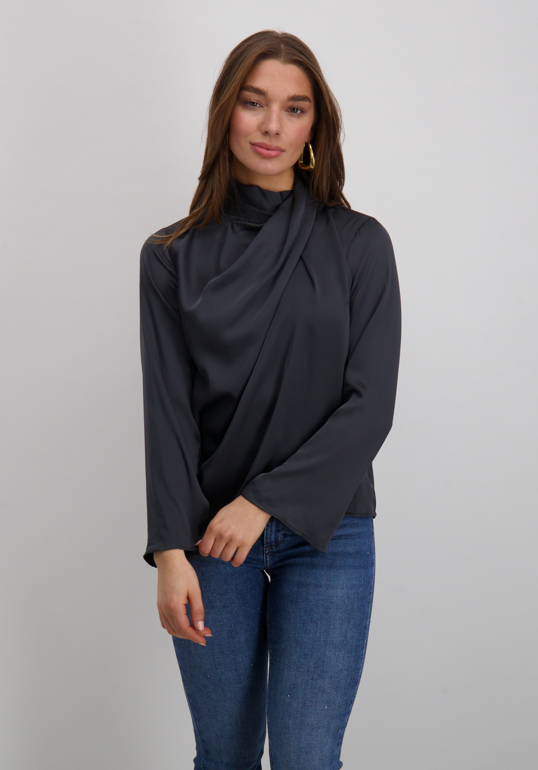 Jacqueline de jonge Blouse Rocky 15311619 Grijs