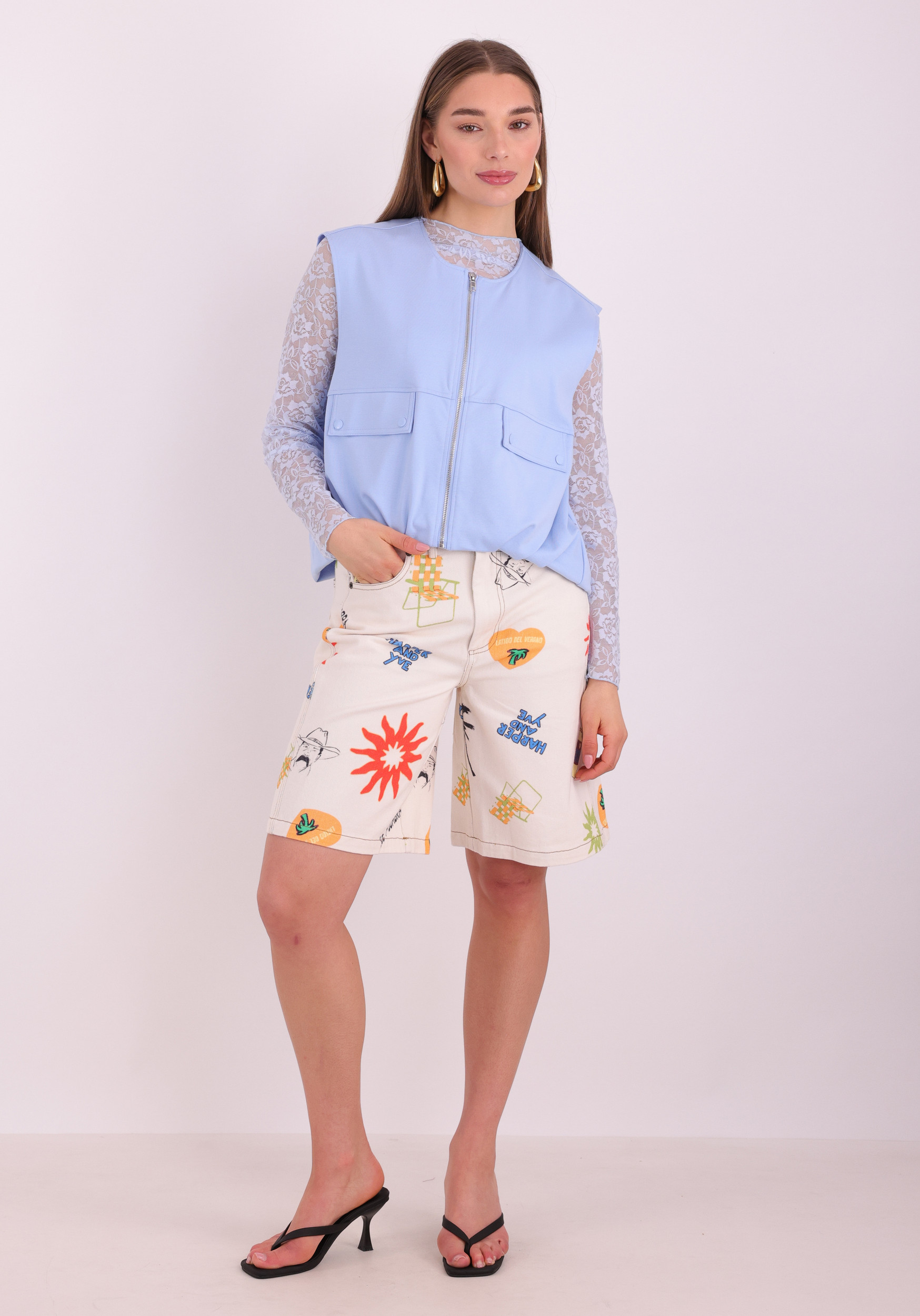 Vila Top Misty 14122091 Licht blauw