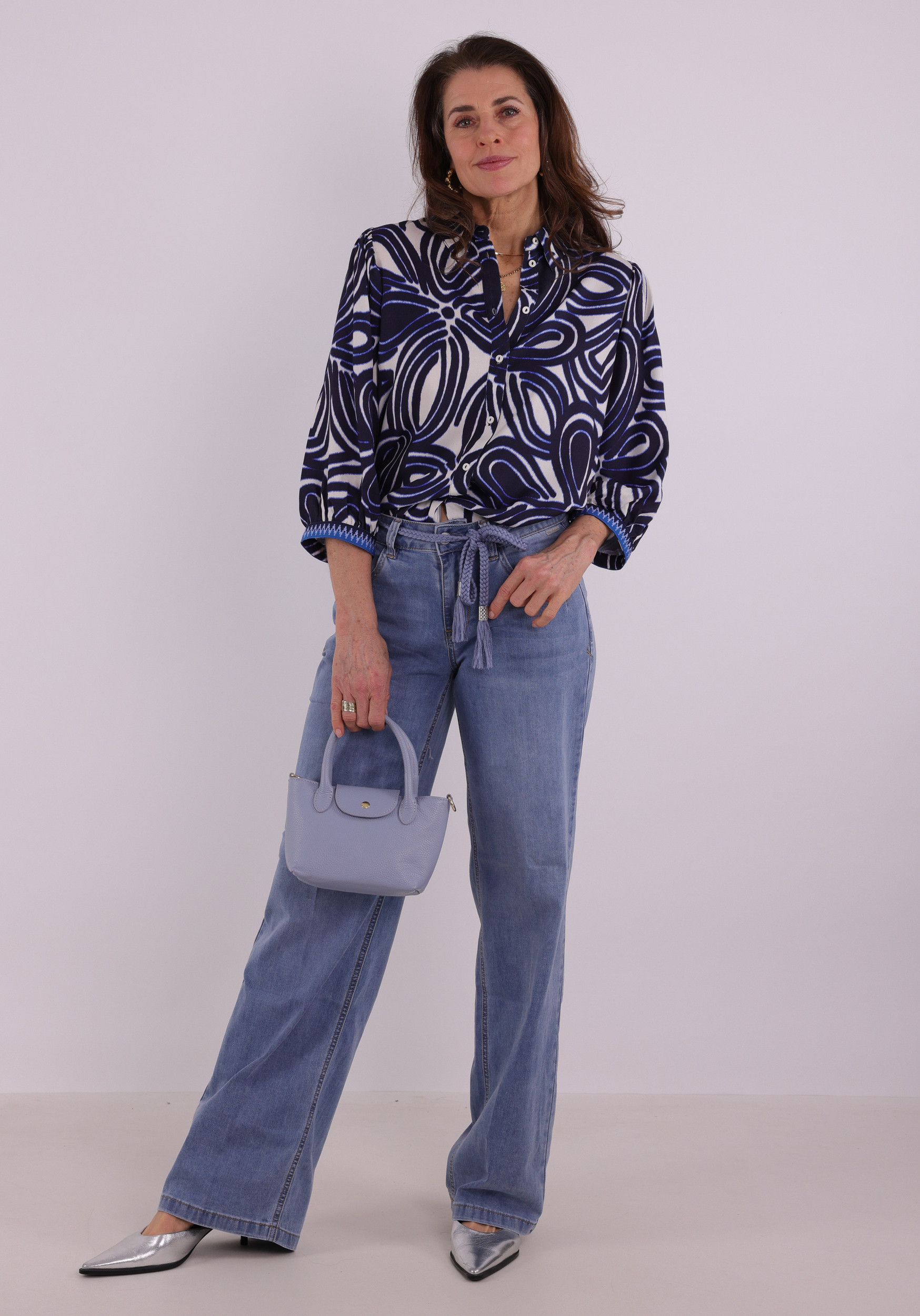 Geisha Blouse 63250-20 Blauw