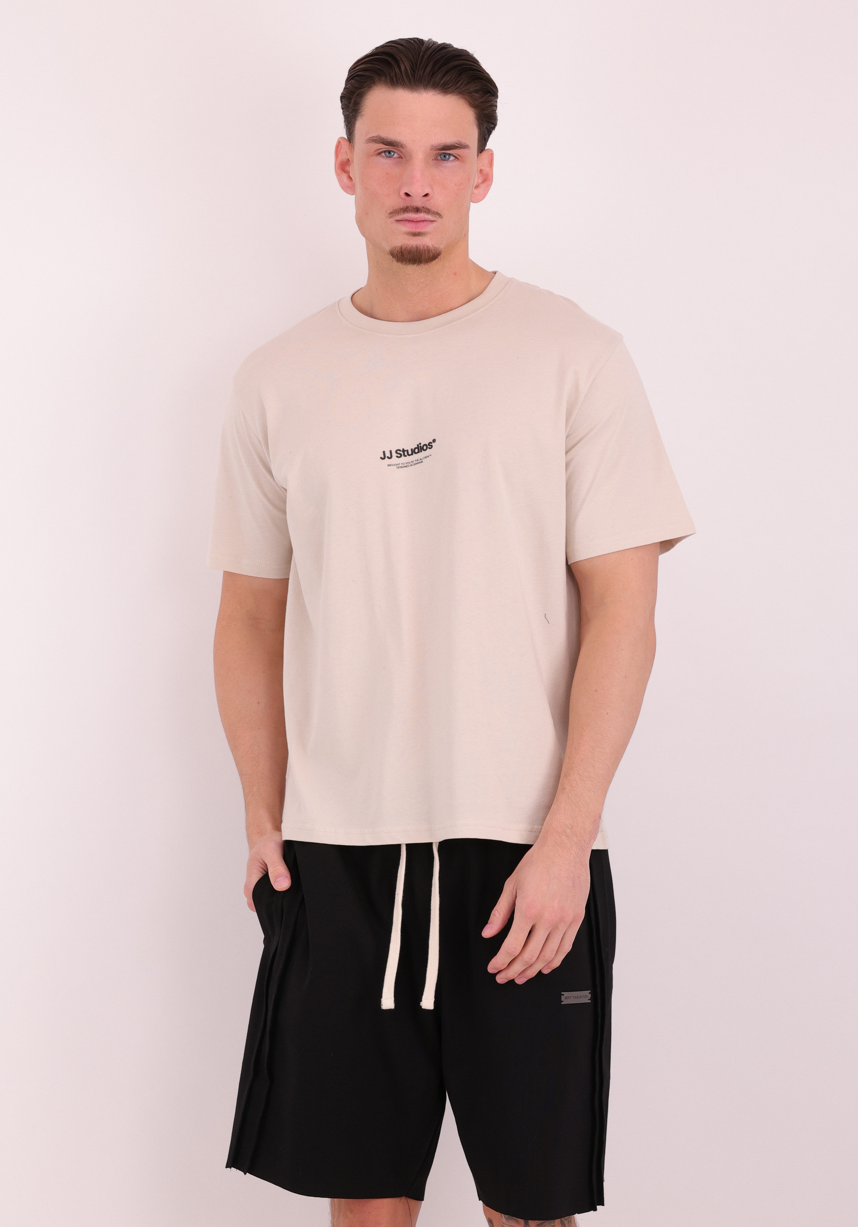 JACK & JONES T-shirt Soho 12278787 Beige