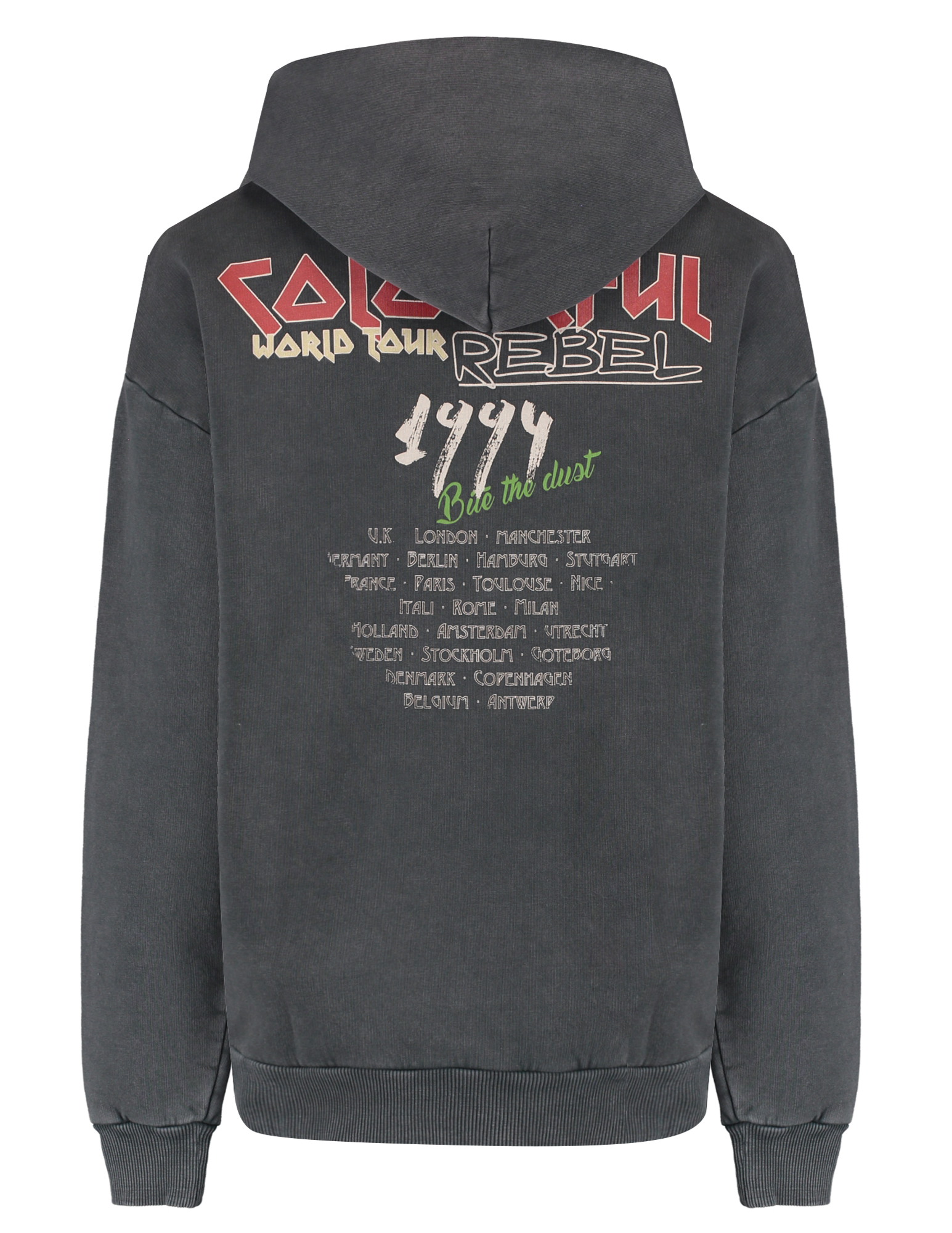 Colourful Rebel Hoodie Concert WH116579 Antraciet