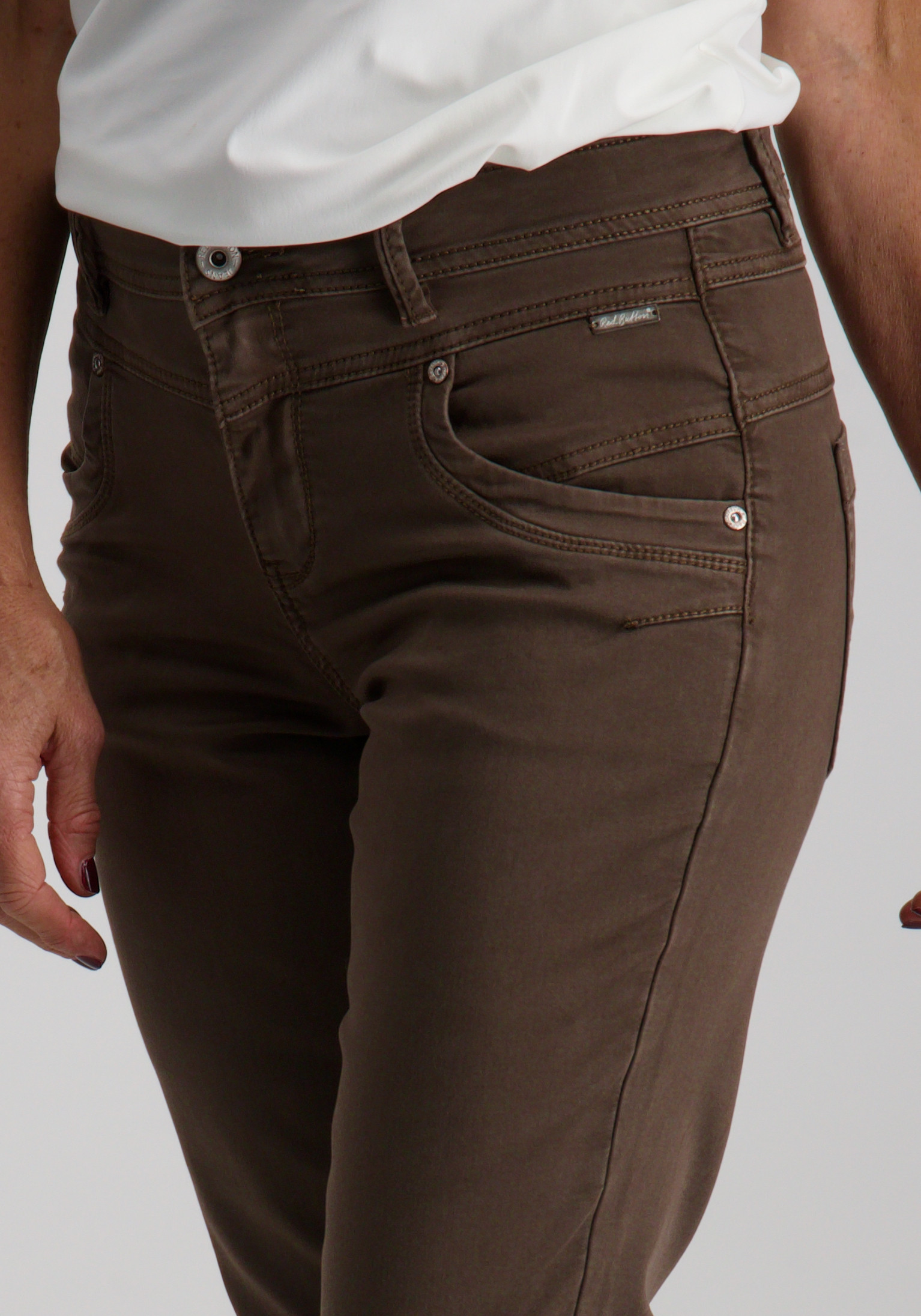 Red Button Broek Relax jog SRB4665 Bruin