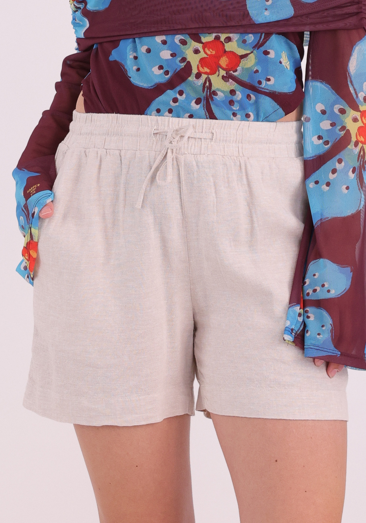 FREE|QUENT Korte broek Lava 122503 Beige