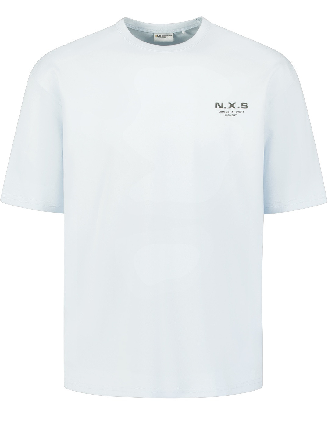 No Excess T-shirt interlock 31340212 Licht blauw