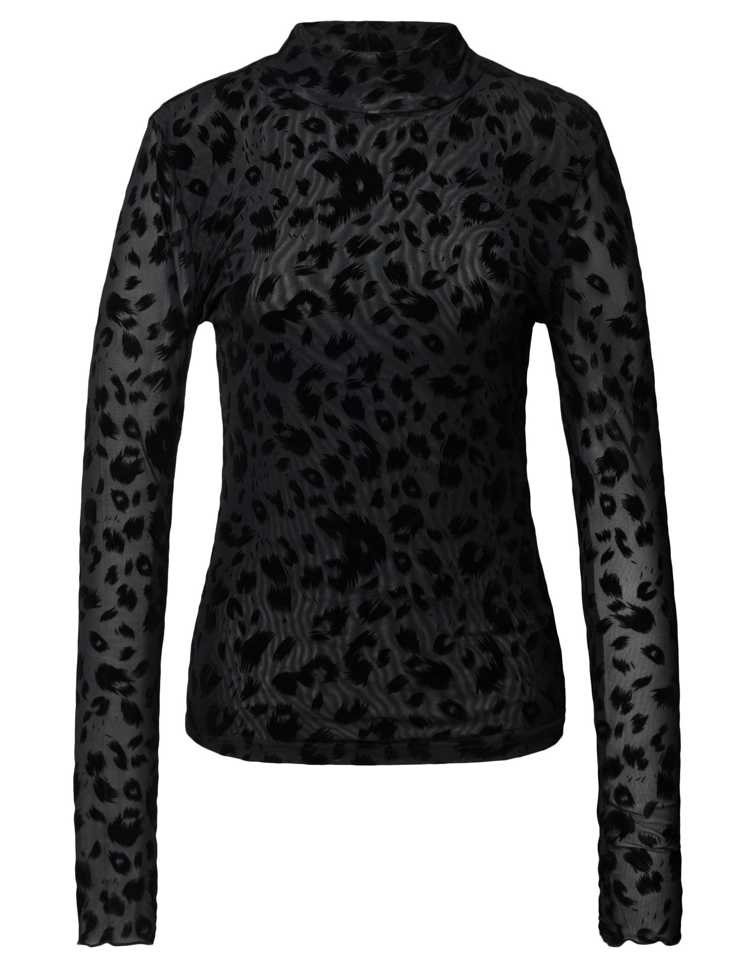 Colourful Rebel Top Neyo leopard WT216259 Zwart
