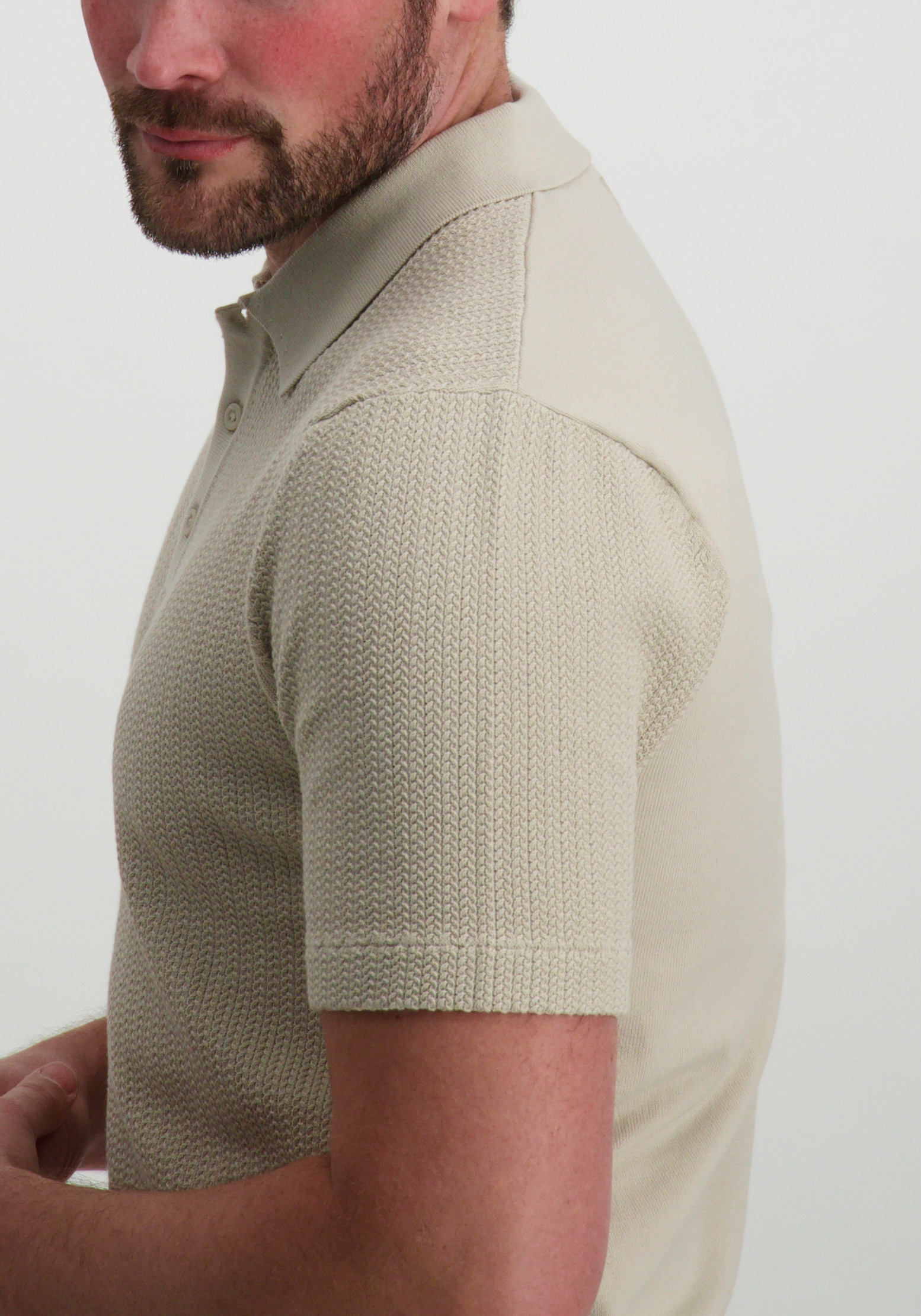 Pure White Polo 25010815 Zand