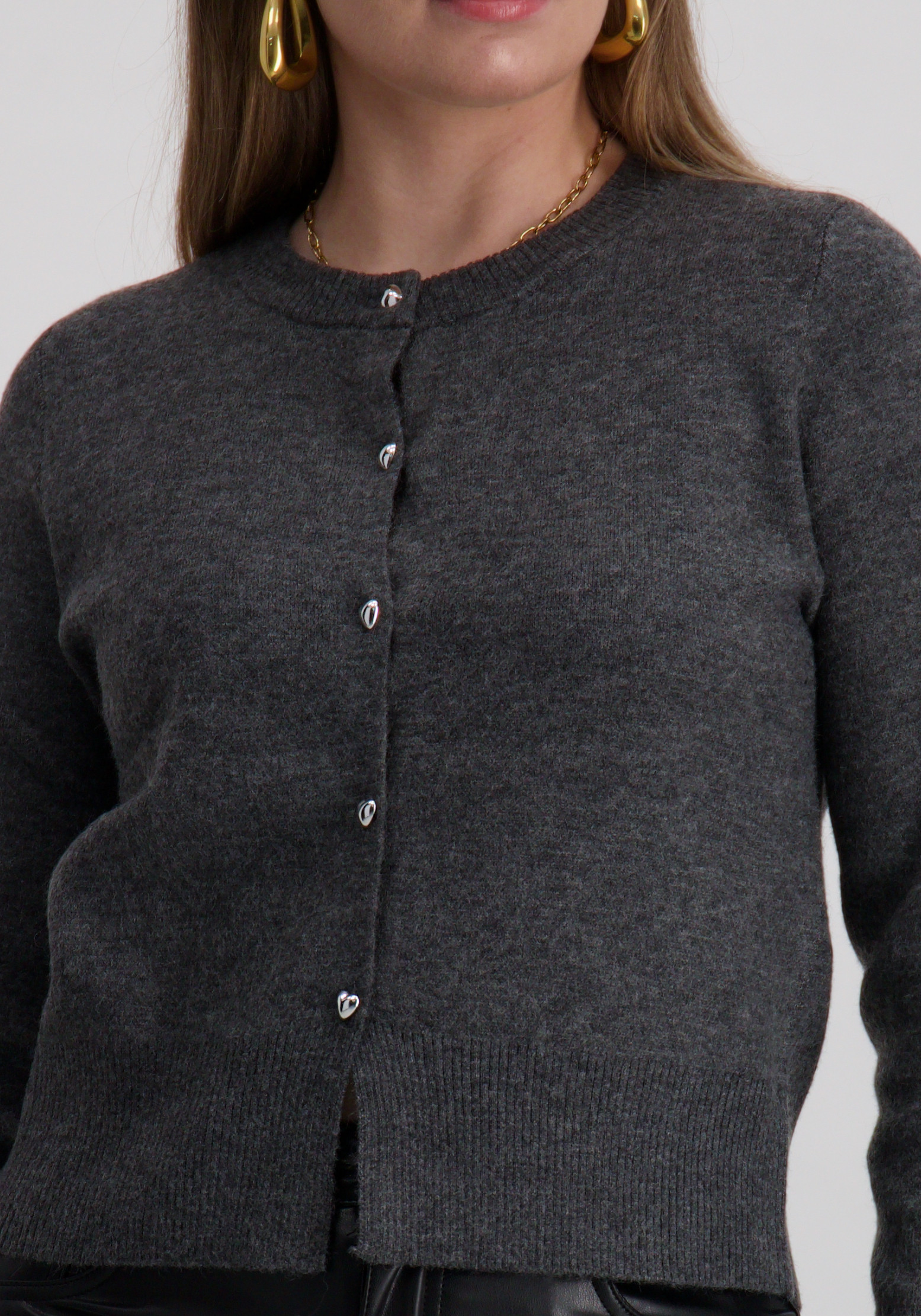 Vero moda Vest Kacy 10334916 Midden grijs