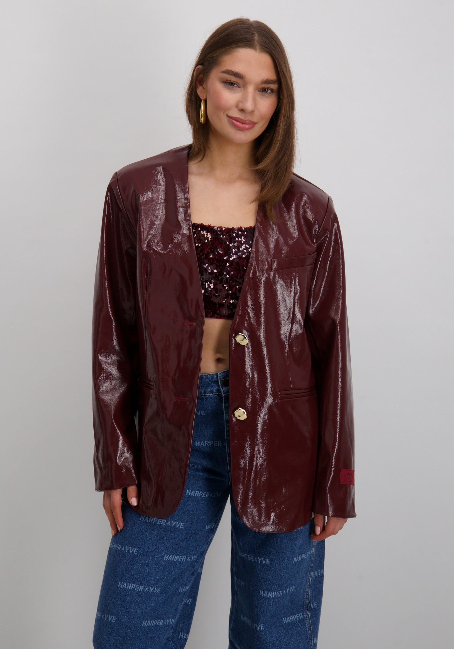 Refined Department Blazer Mea R2511493821 Bordeaux