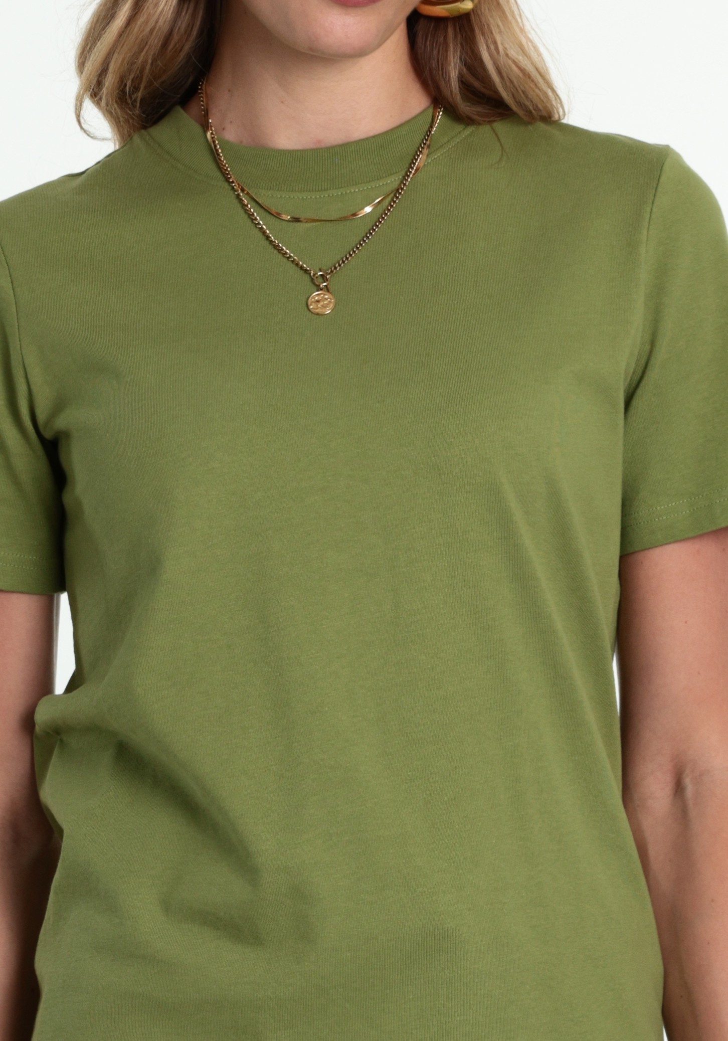 ONLY T-shirt Monja 15320892 Midden groen