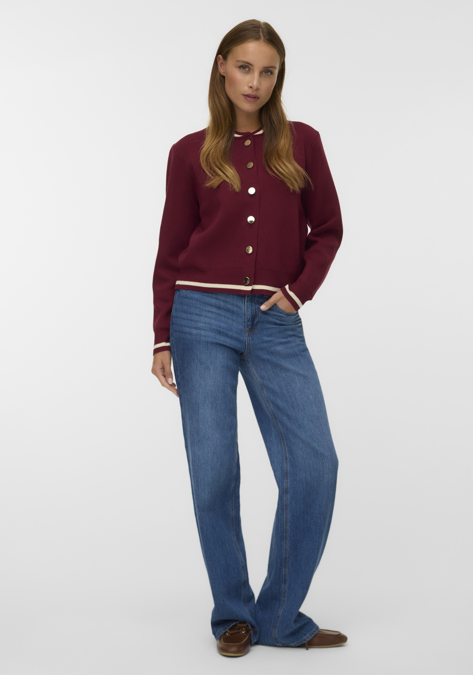 Vero moda Vest Evelijn bomber 10341071 Bordeaux