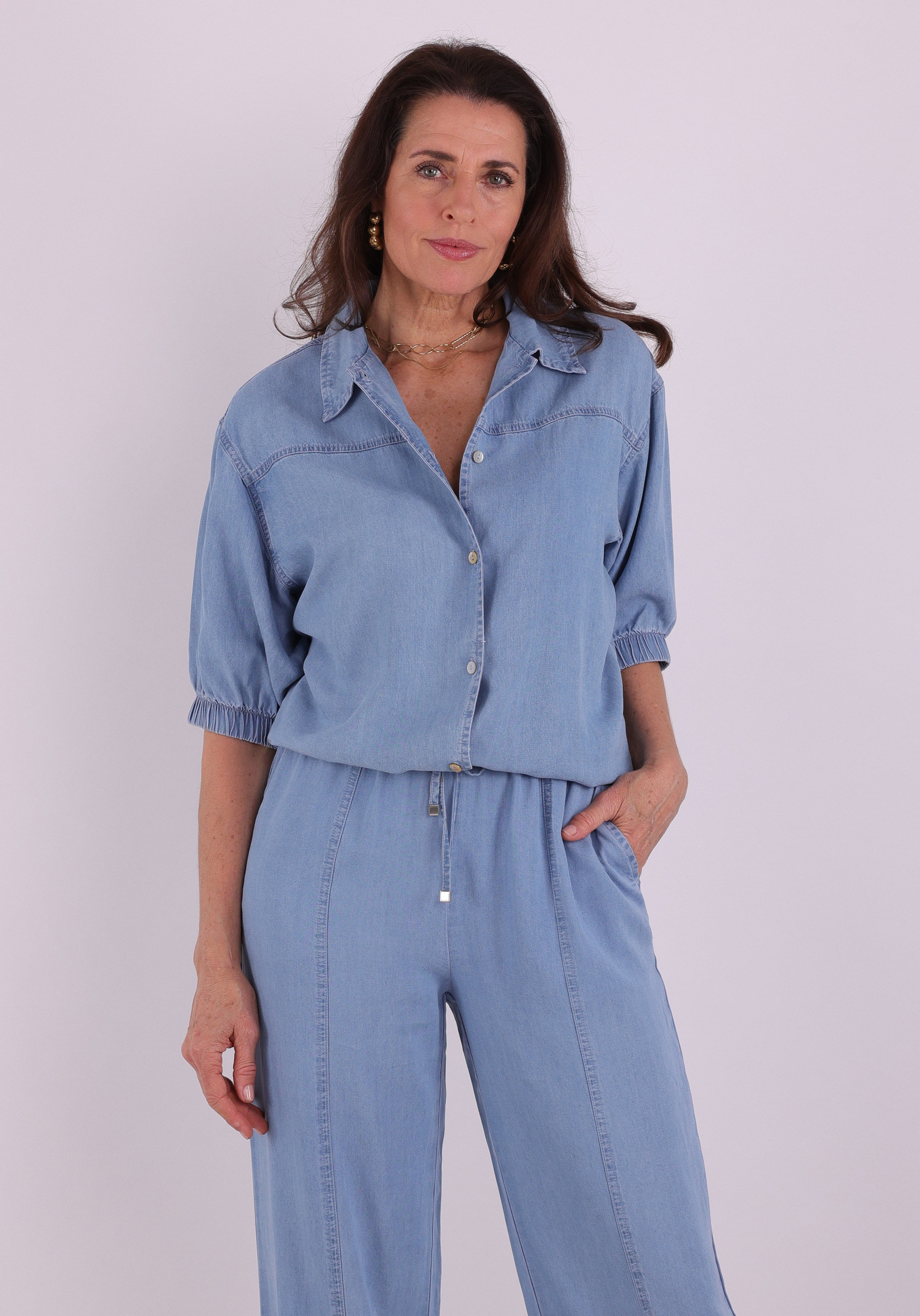 Zoso Blouse 261Maaike Licht blauw