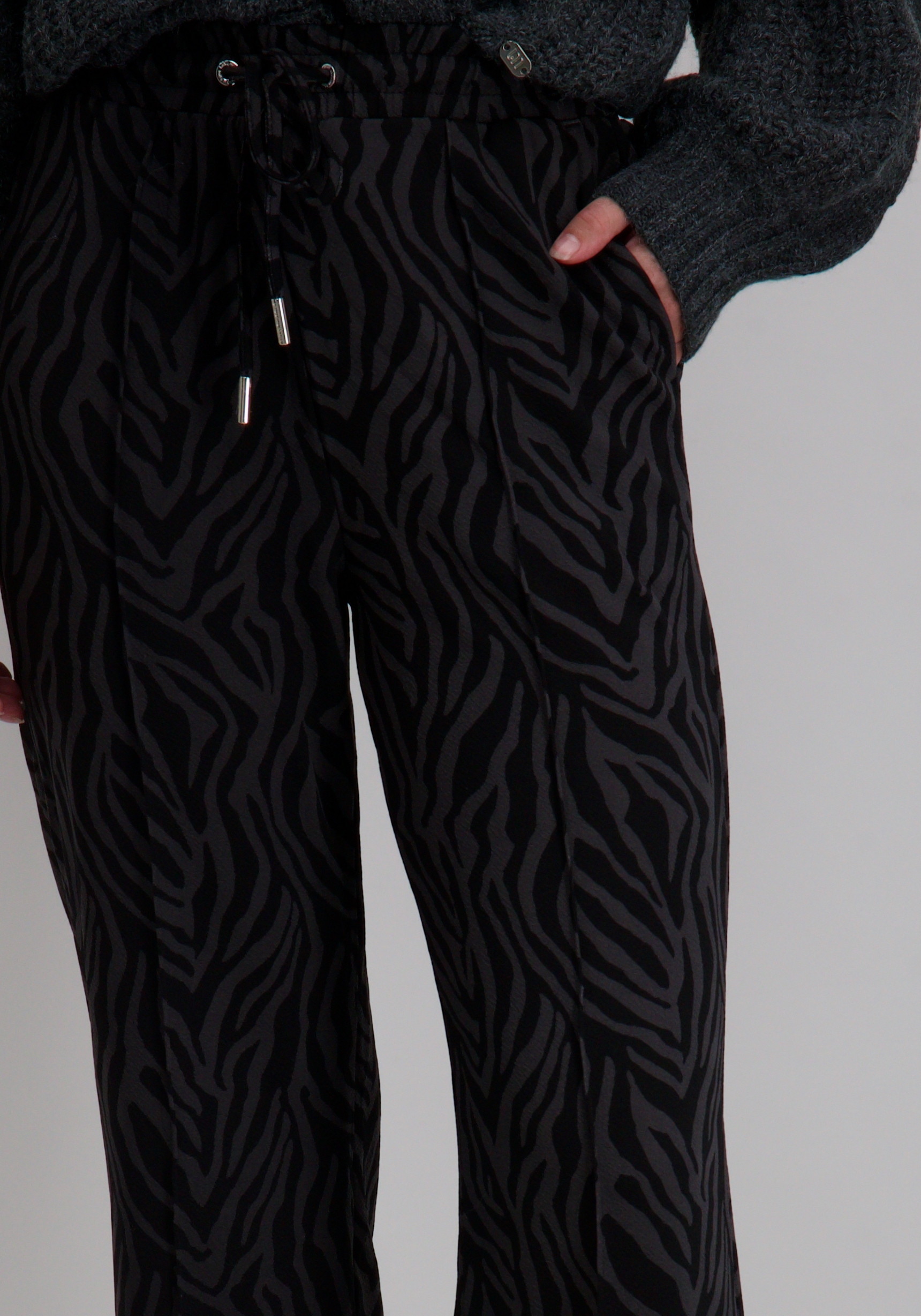 Lofty Manner Broek Ida QK37 Grijs