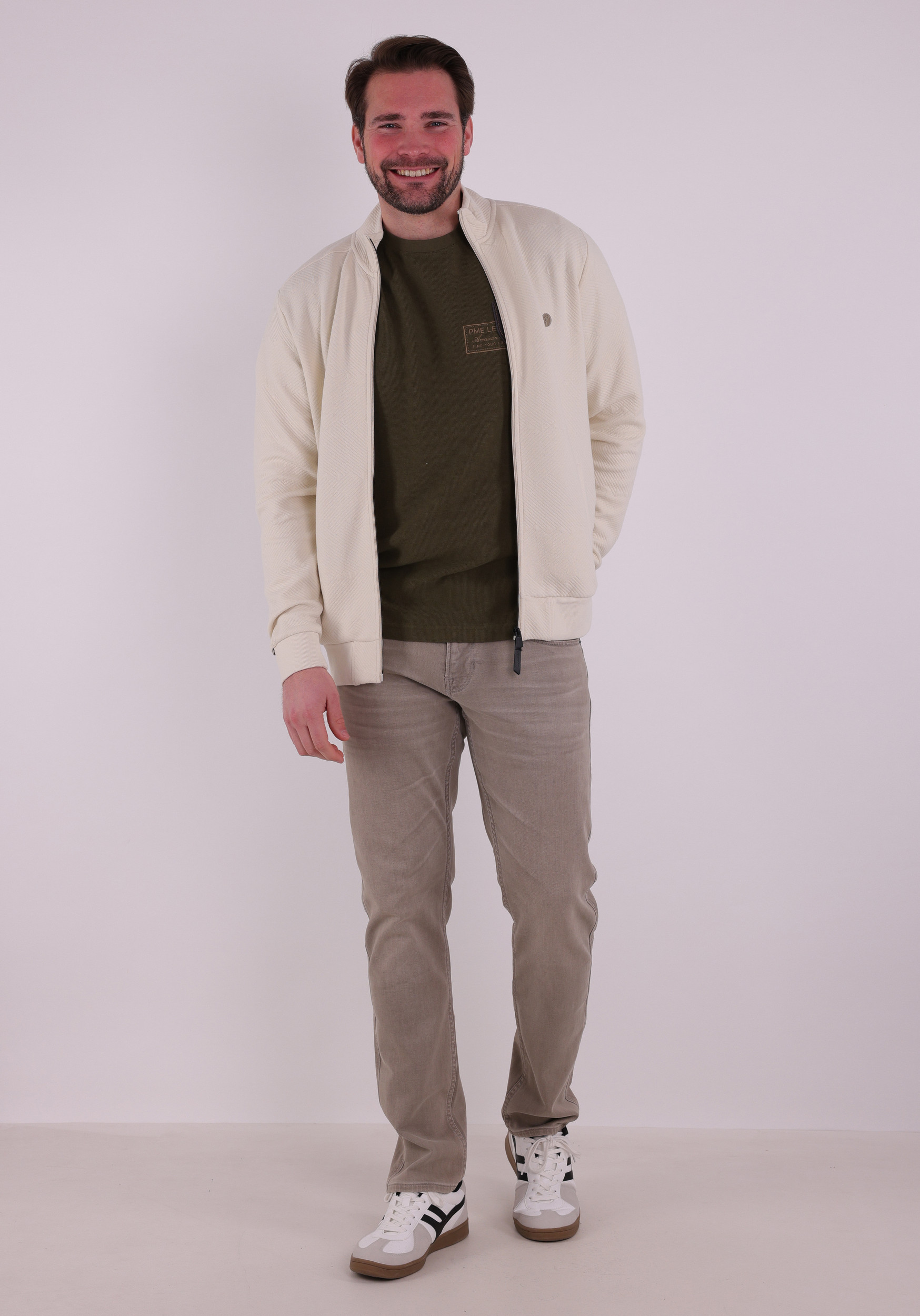 Petrol Vest M-1060-SWC333 Ecru