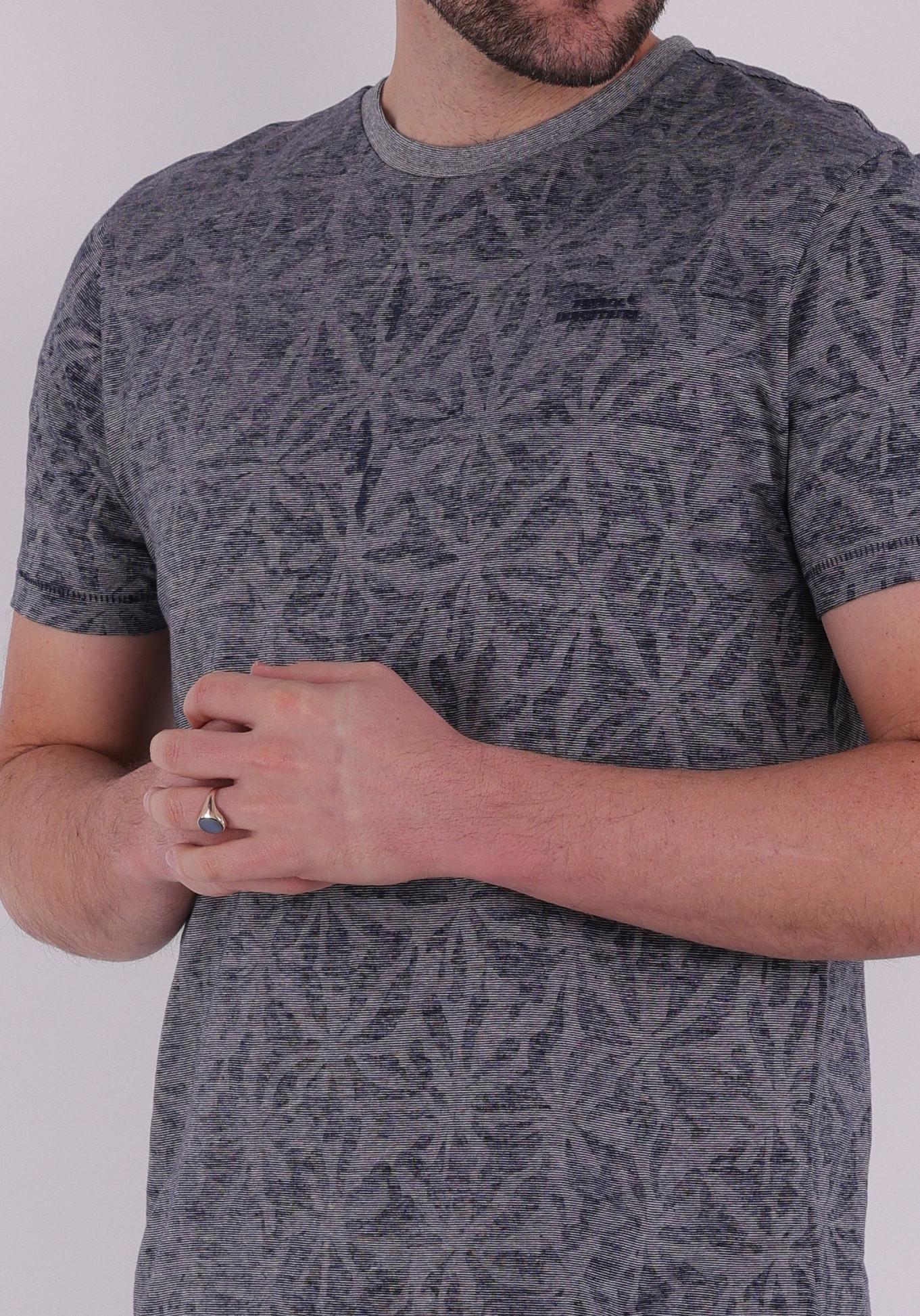 Petrol T-shirt M-1060-TSR650 Donker blauw