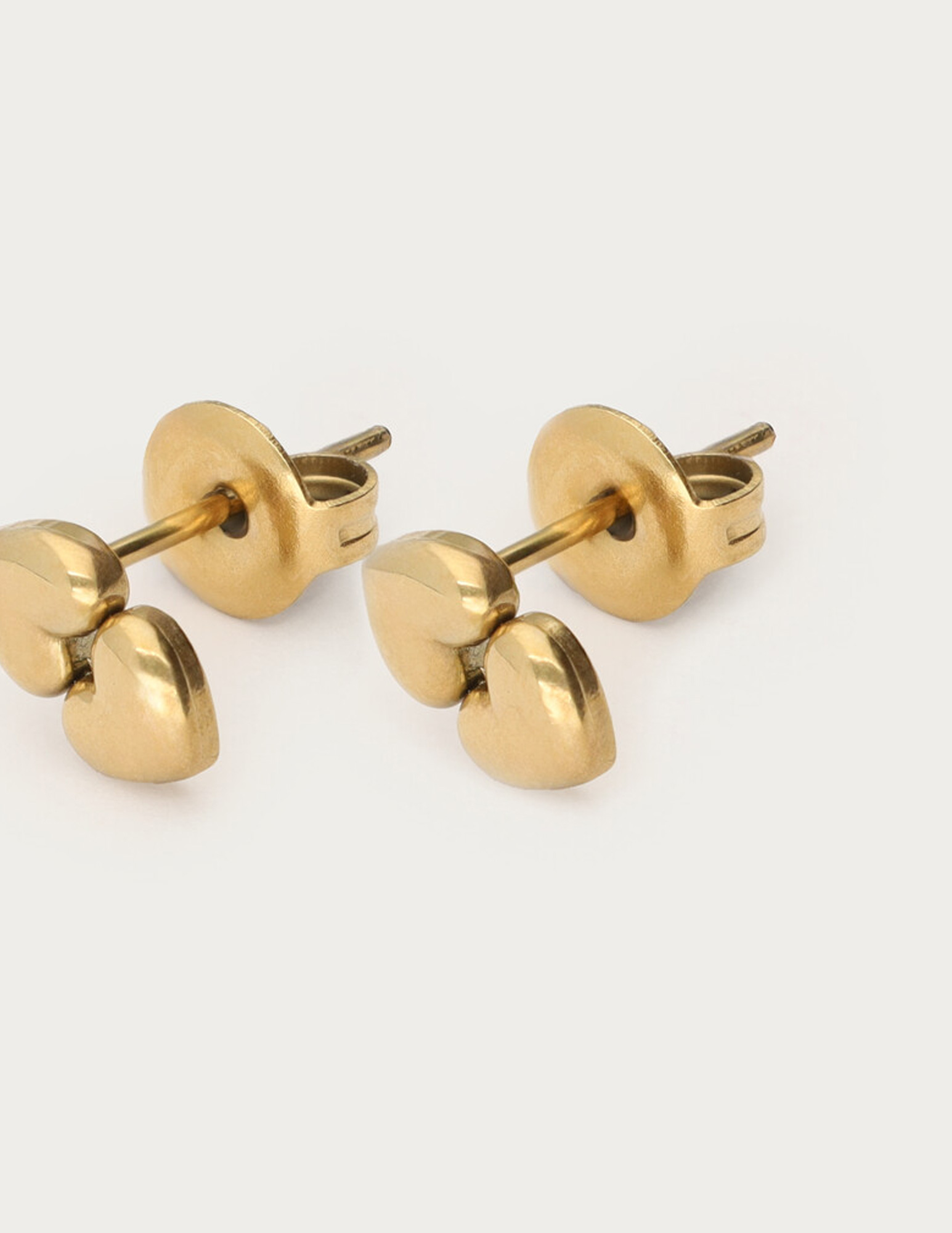 My Jewellery Studs dubbel hartje MJ14783 Goud