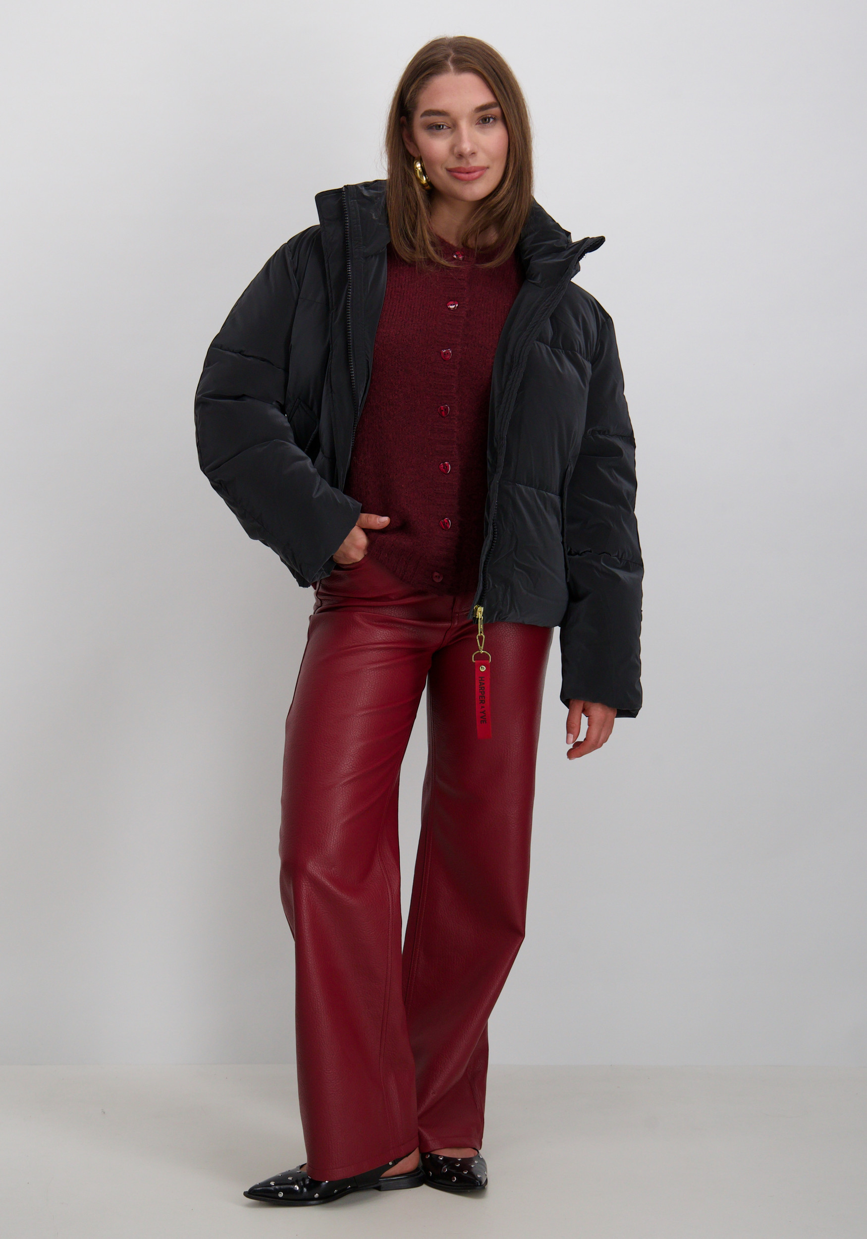 Harper & Yve Winterjas Abbie AW25N201 Zwart
