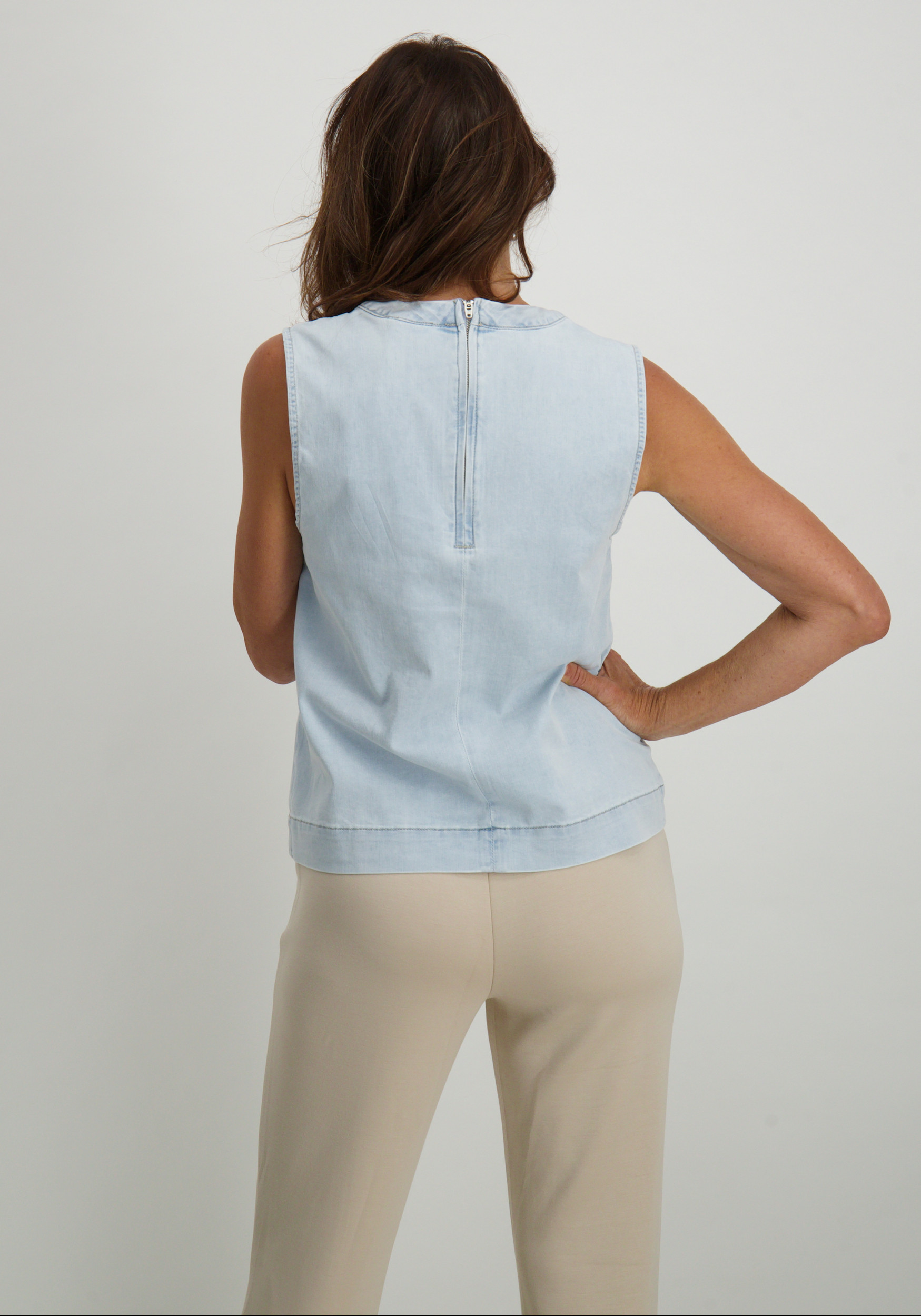 Geisha Denim top 53002-10 Blauw