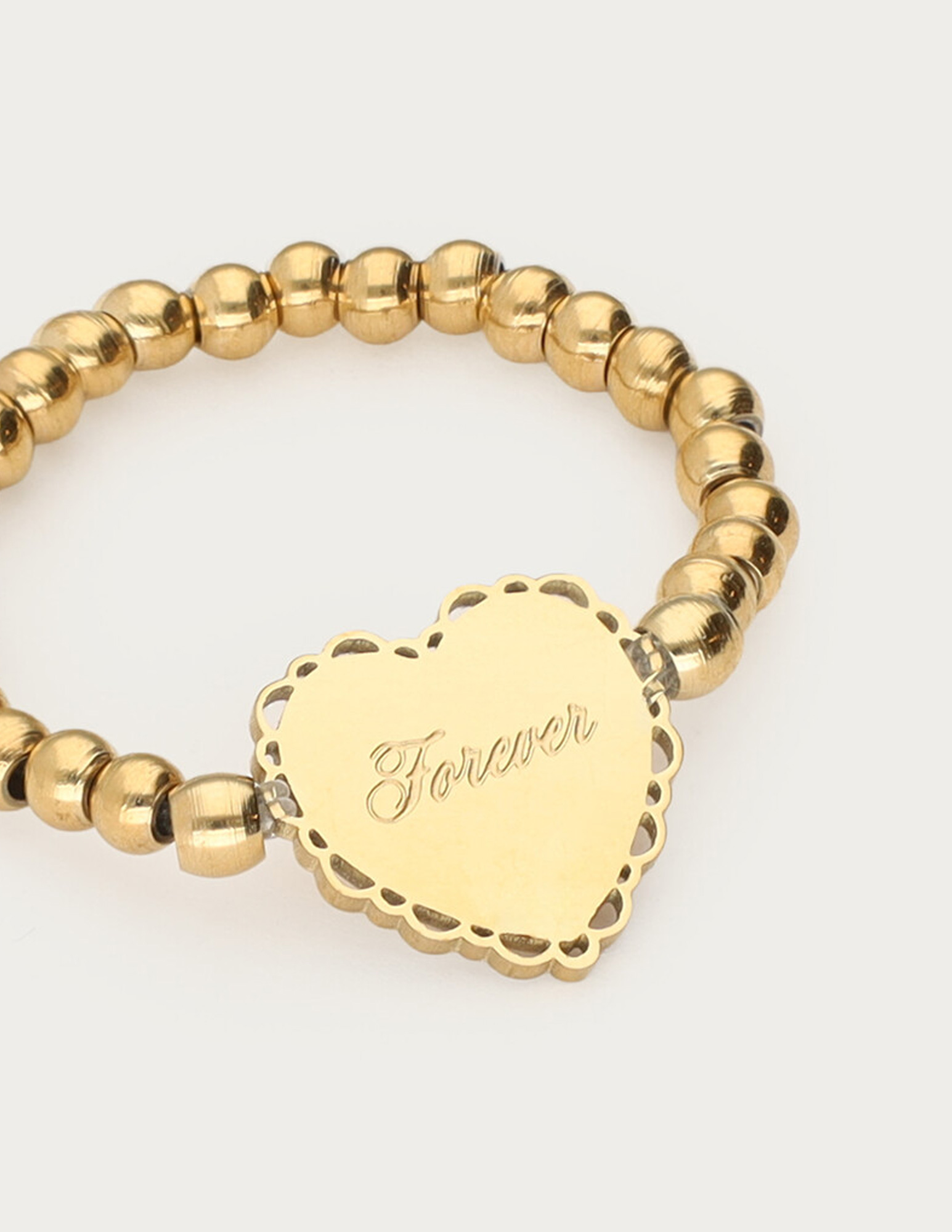 My Jewellery Love stretch ring hartje "Forever" MJ15249 Goud