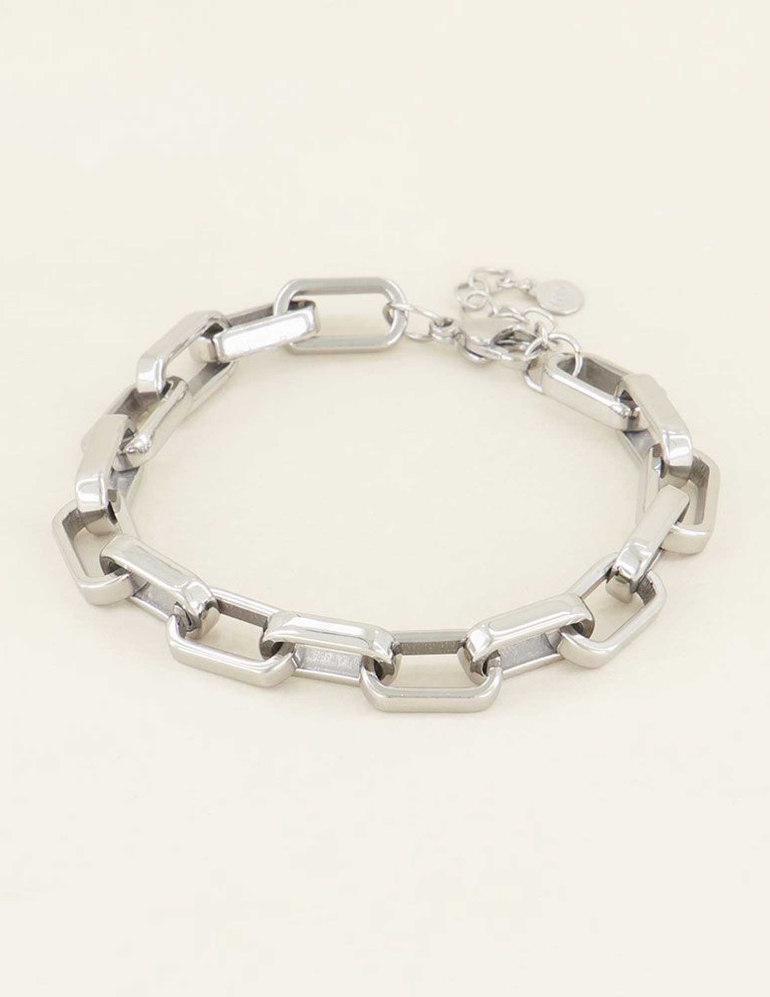 My Jewellery Grove schakelarmband MJ03971 Zilver