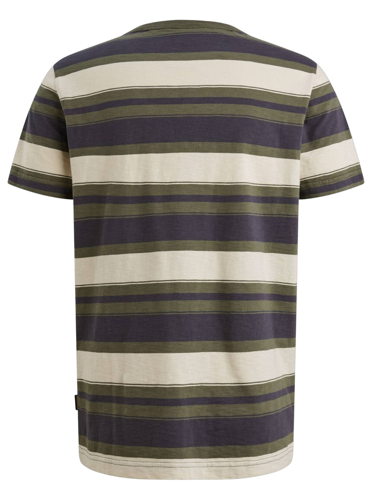 PME Legend T-shirt gestreept PTSS2603589 Donker groen