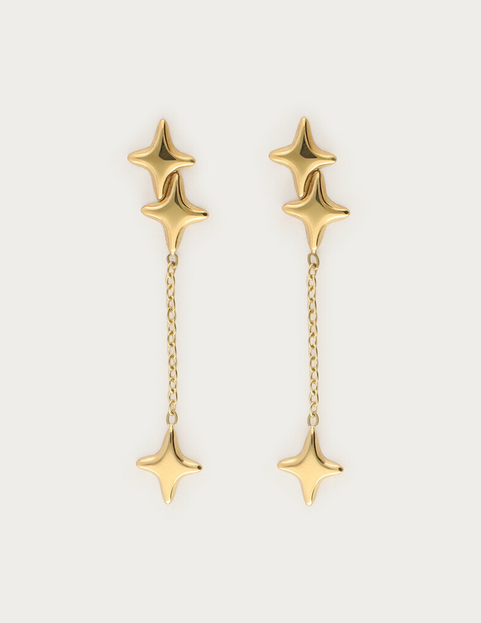 My Jewellery Oorhangers met Poolsterren MJ14780 Goud