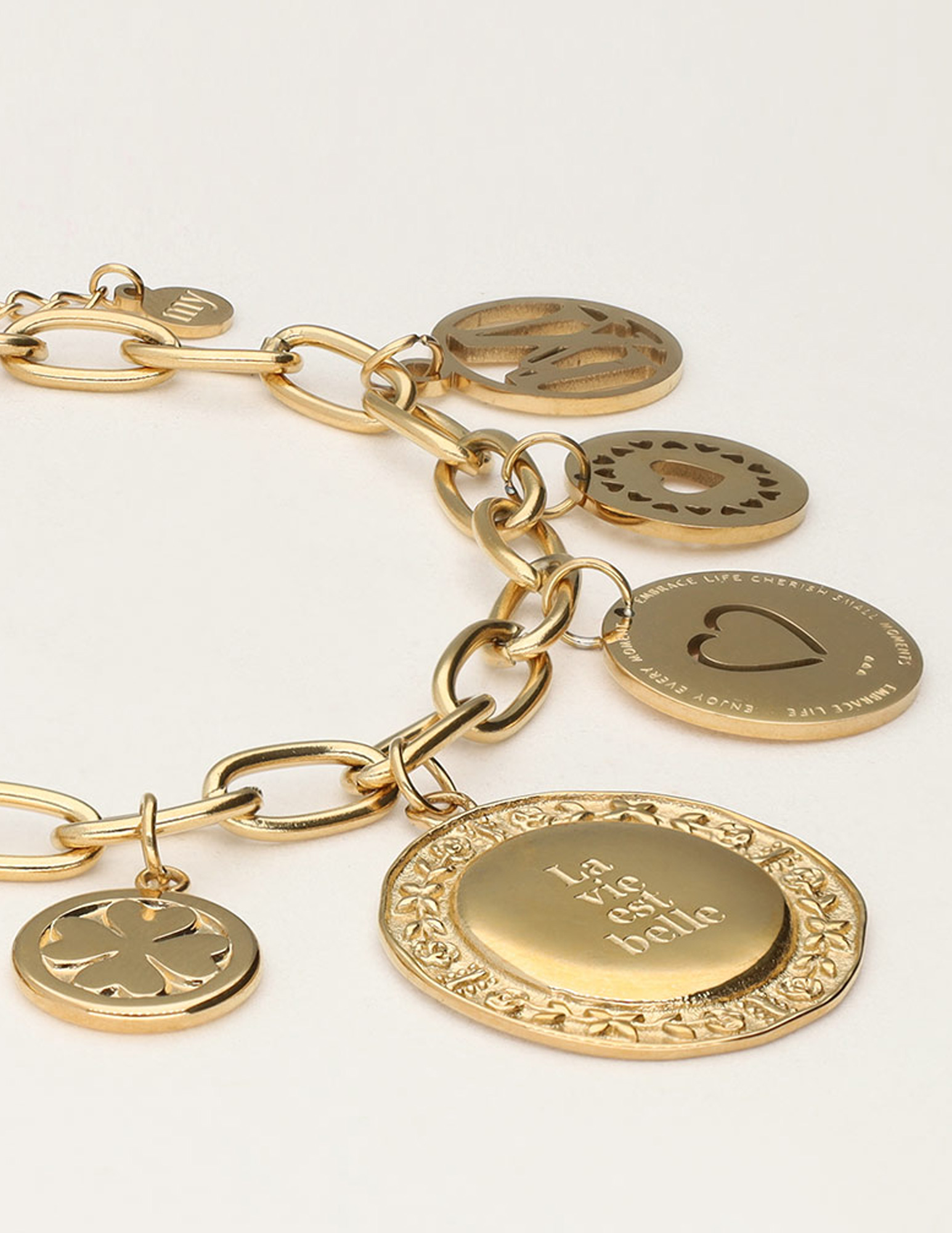 My Jewellery Starry schakel armband met munten MJ11945 Goud