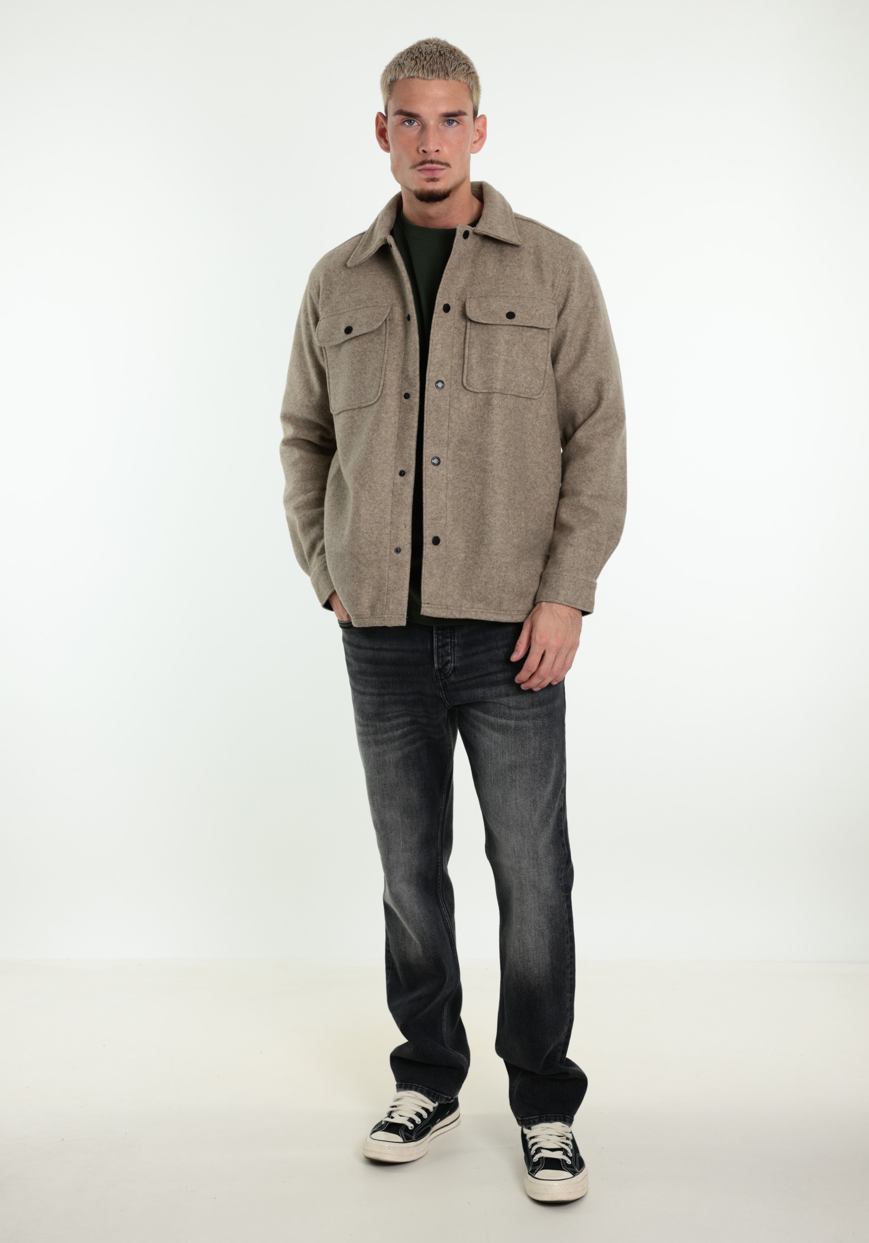 ONLY & SONS Overshirt Ash 22023564 Beige