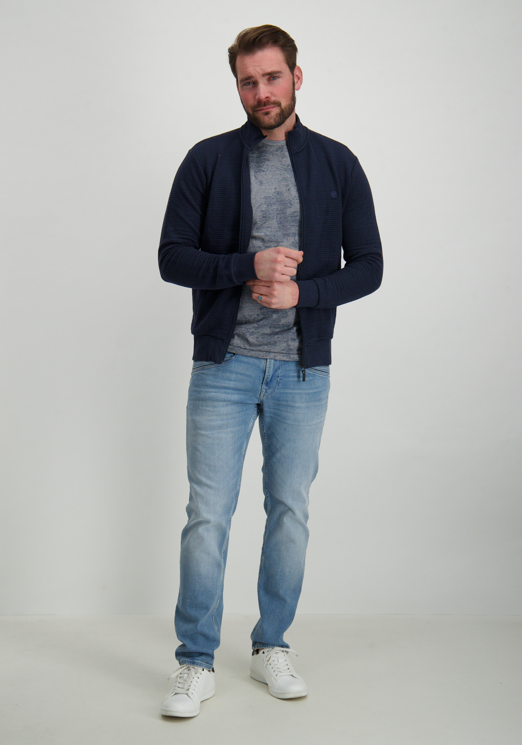 Petrol T-shirt M-1050-TSR650 Donker blauw