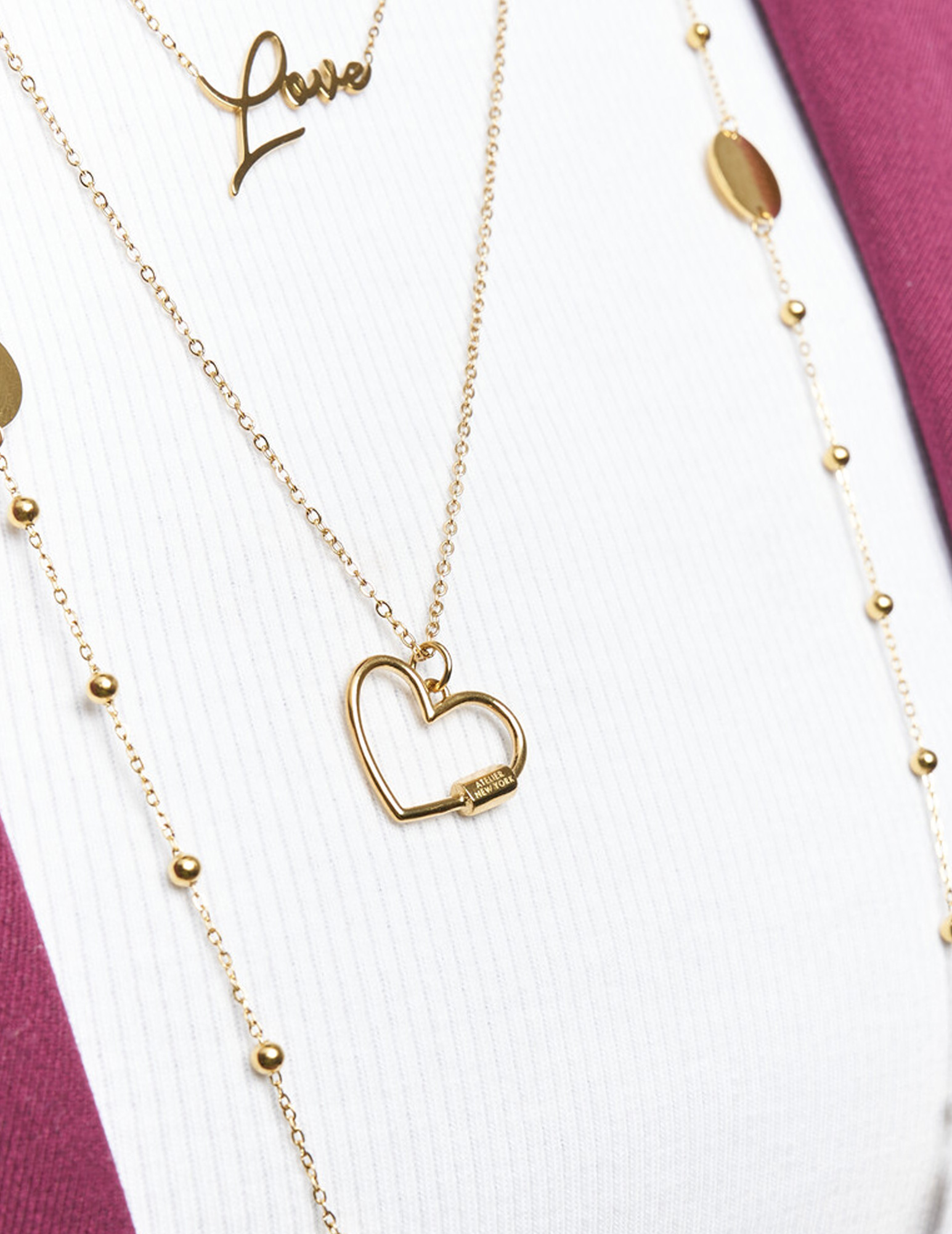 My Jewellery Bold ketting met hart MJ14158 Goud