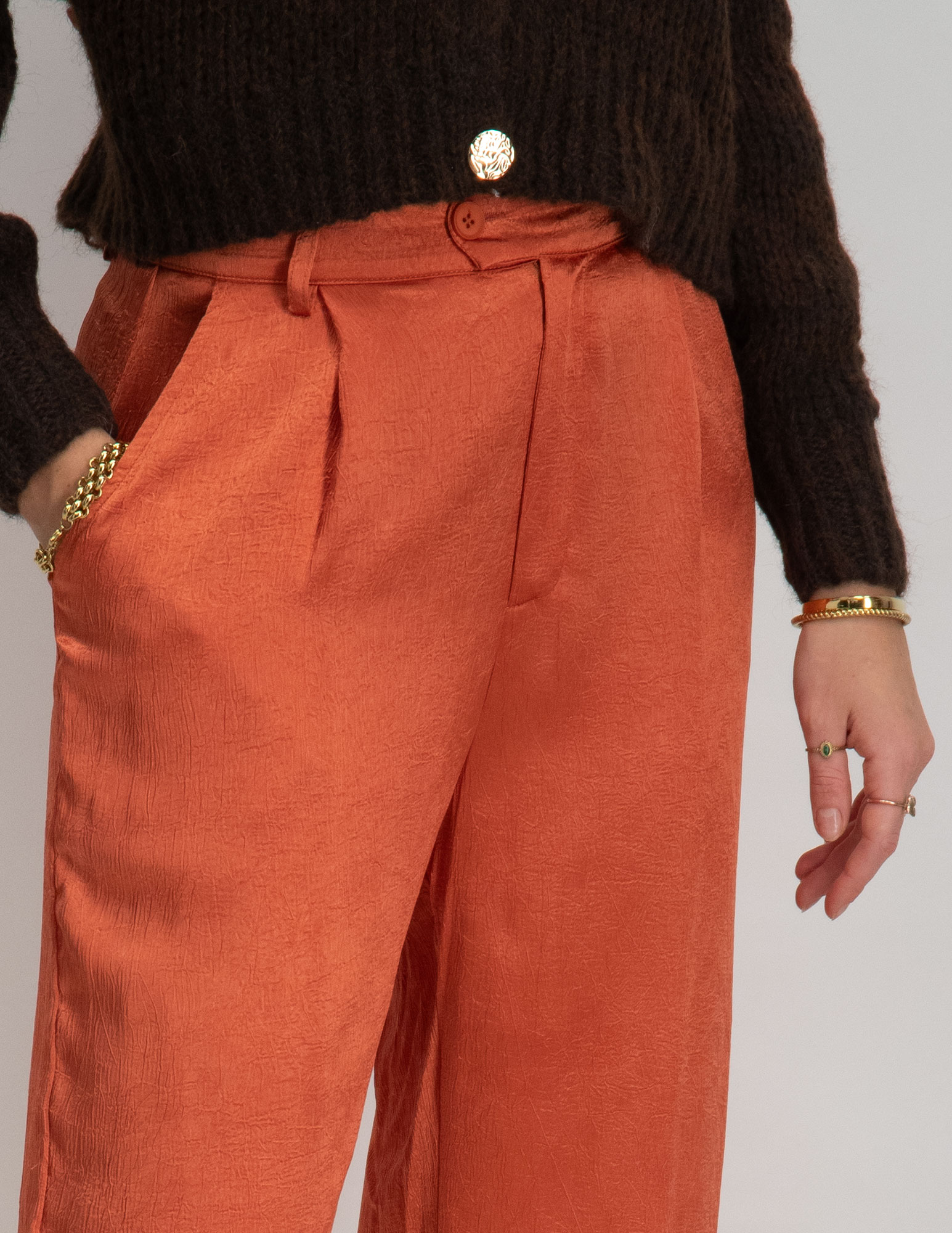 Amaya Amsterdam Broek Amie Oranje