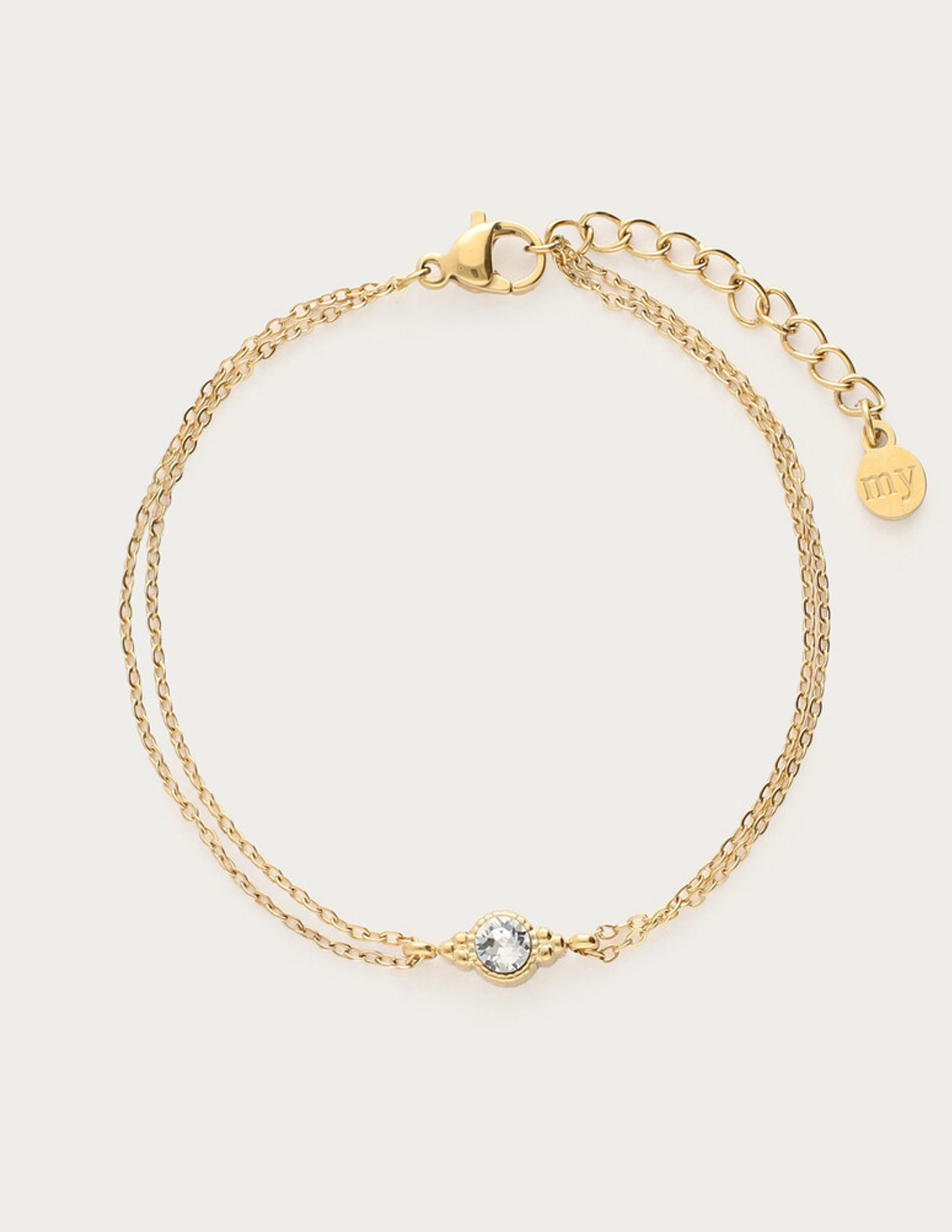 My Jewellery Special armband "You are loved" MJ13798 Goud