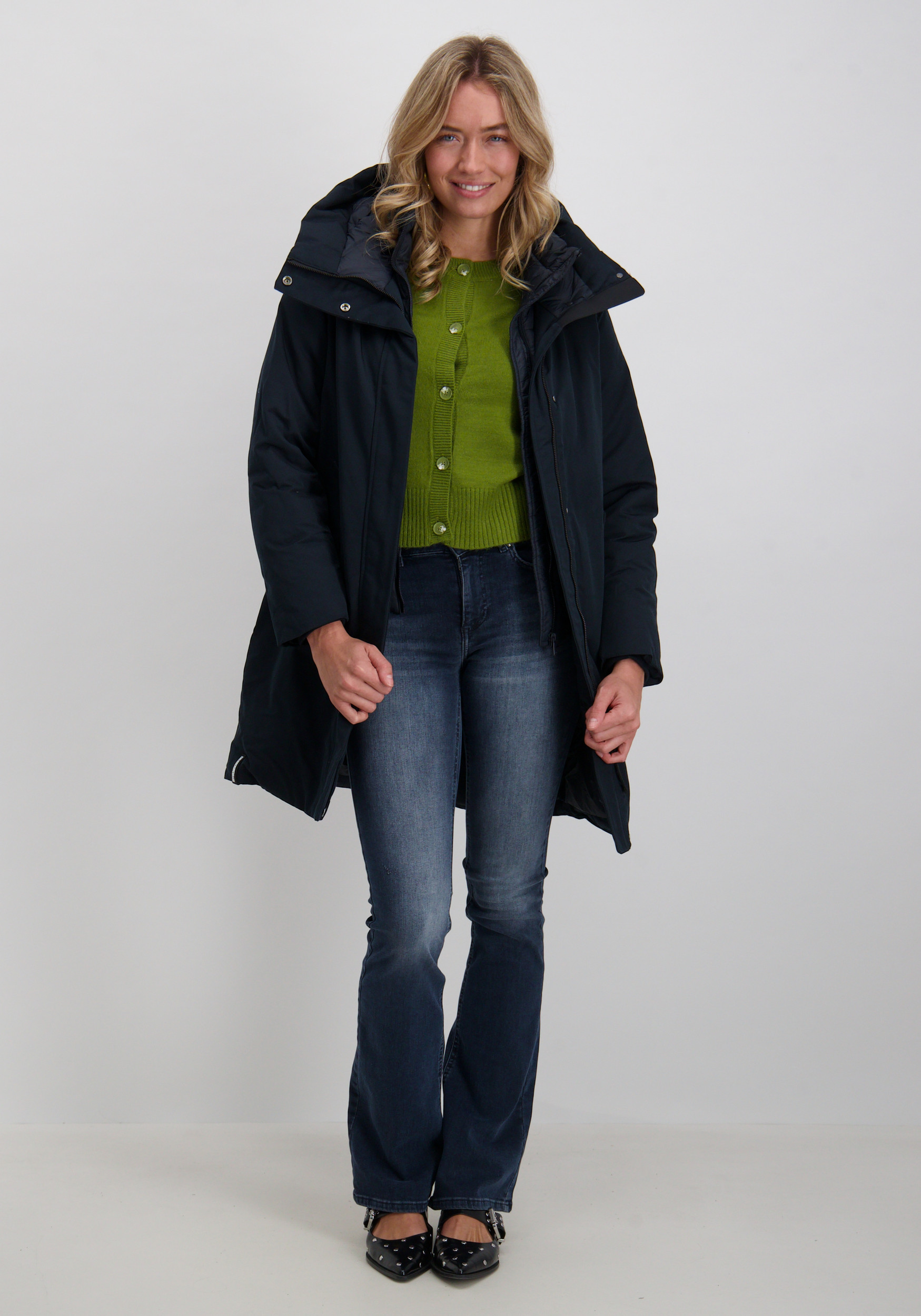 KHUJO Winterjas Wedelia 1031CO253 Donker blauw