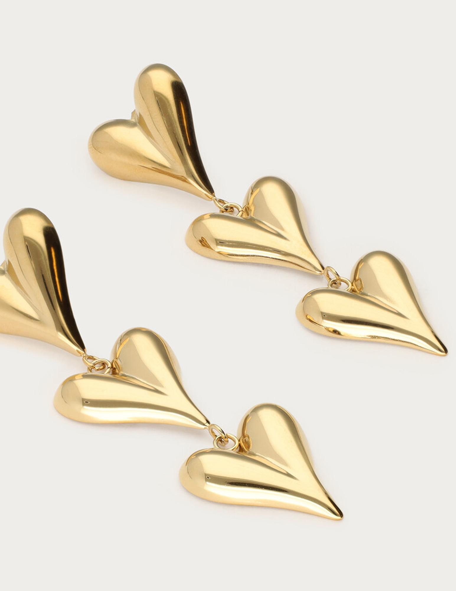 My Jewellery Statement oorhangers drie hartjes MJ14298 Goud