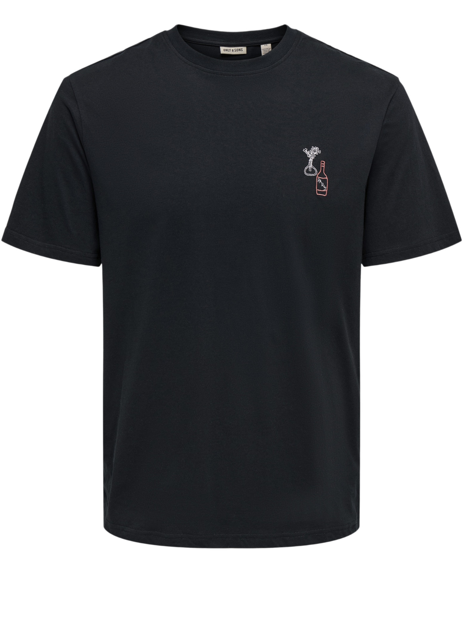 ONLY & SONS T-Shirt Mass 22036564 Zwart