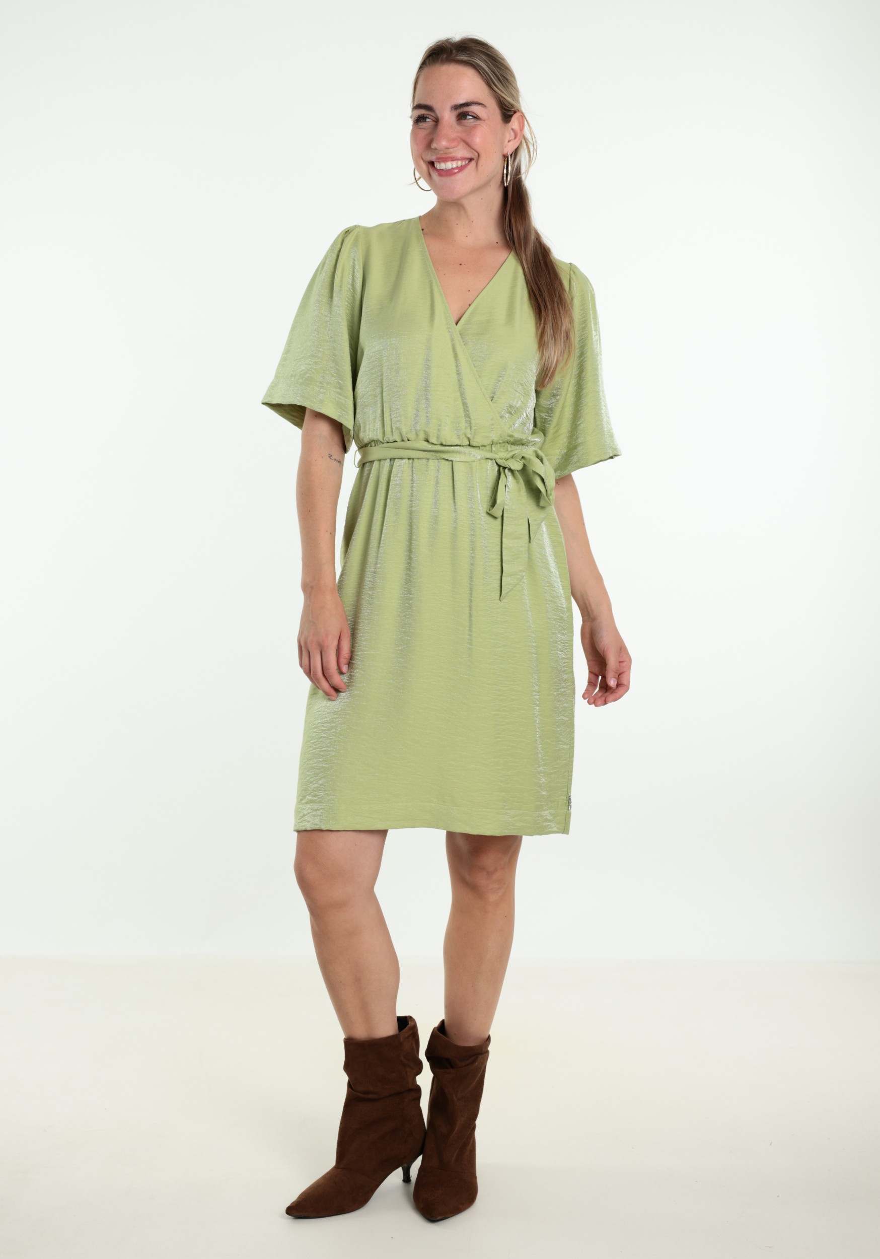 Jansen Amsterdam Jurk TATUM SS26.4 Groen