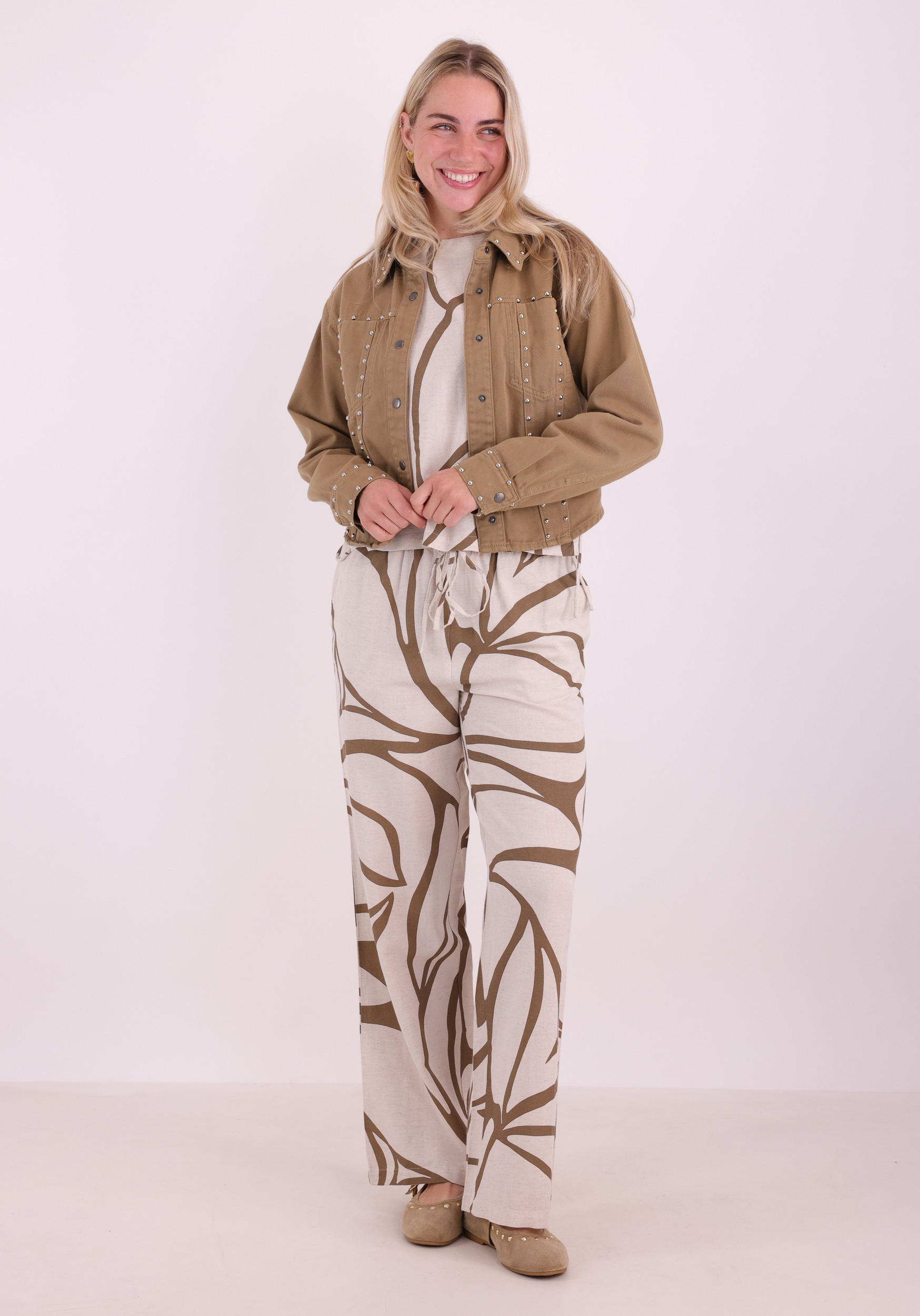 Vila Broek Prisilla 14104793 Beige