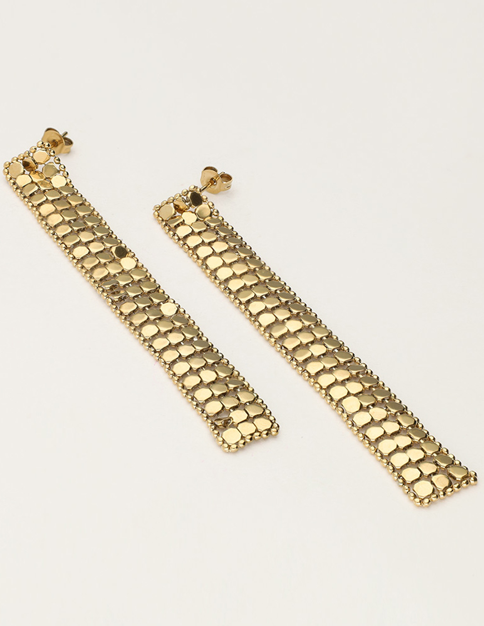 My Jewellery Starry statement oorhangers met coins MJ11924 Goud