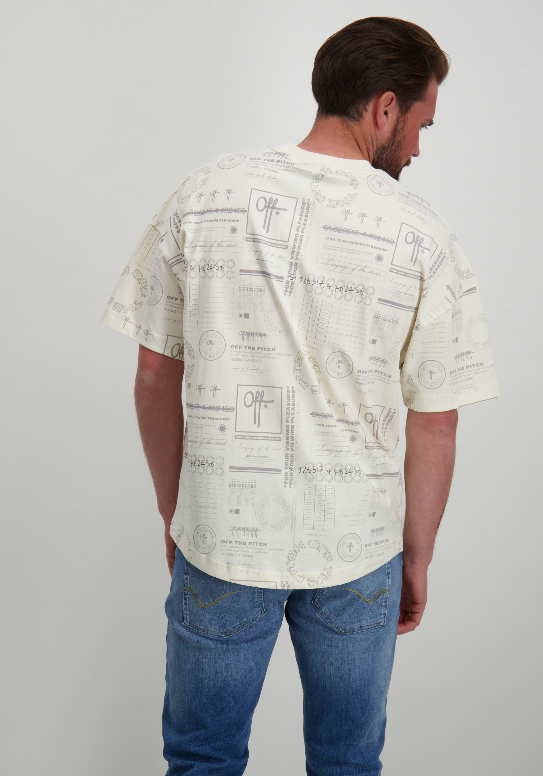 Off The Pitch T-shirt Chip OTP241009 Wolwit-ecru