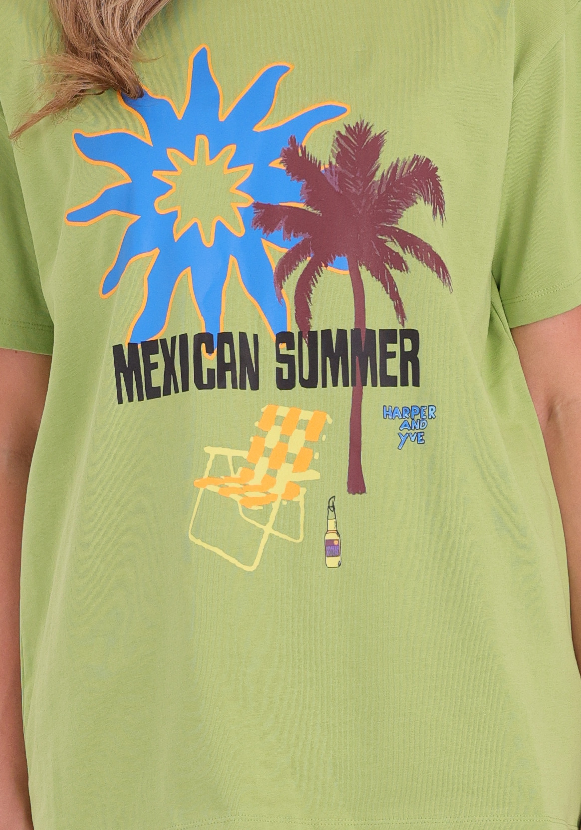 Harper & Yve T-shirt Sunnysummer HS6Y306 Groen