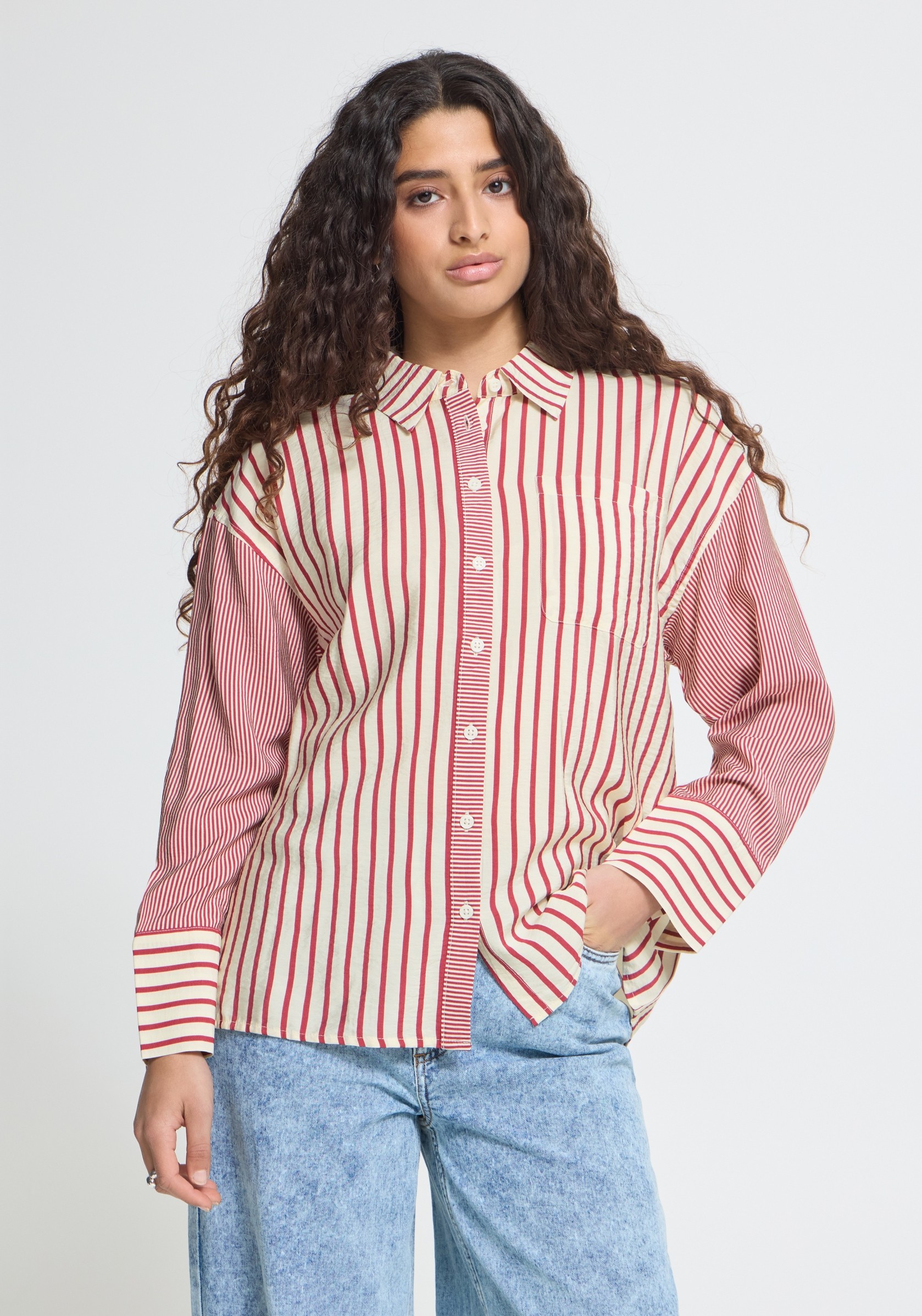 Ichi Blouse Louri 20126319 Wit