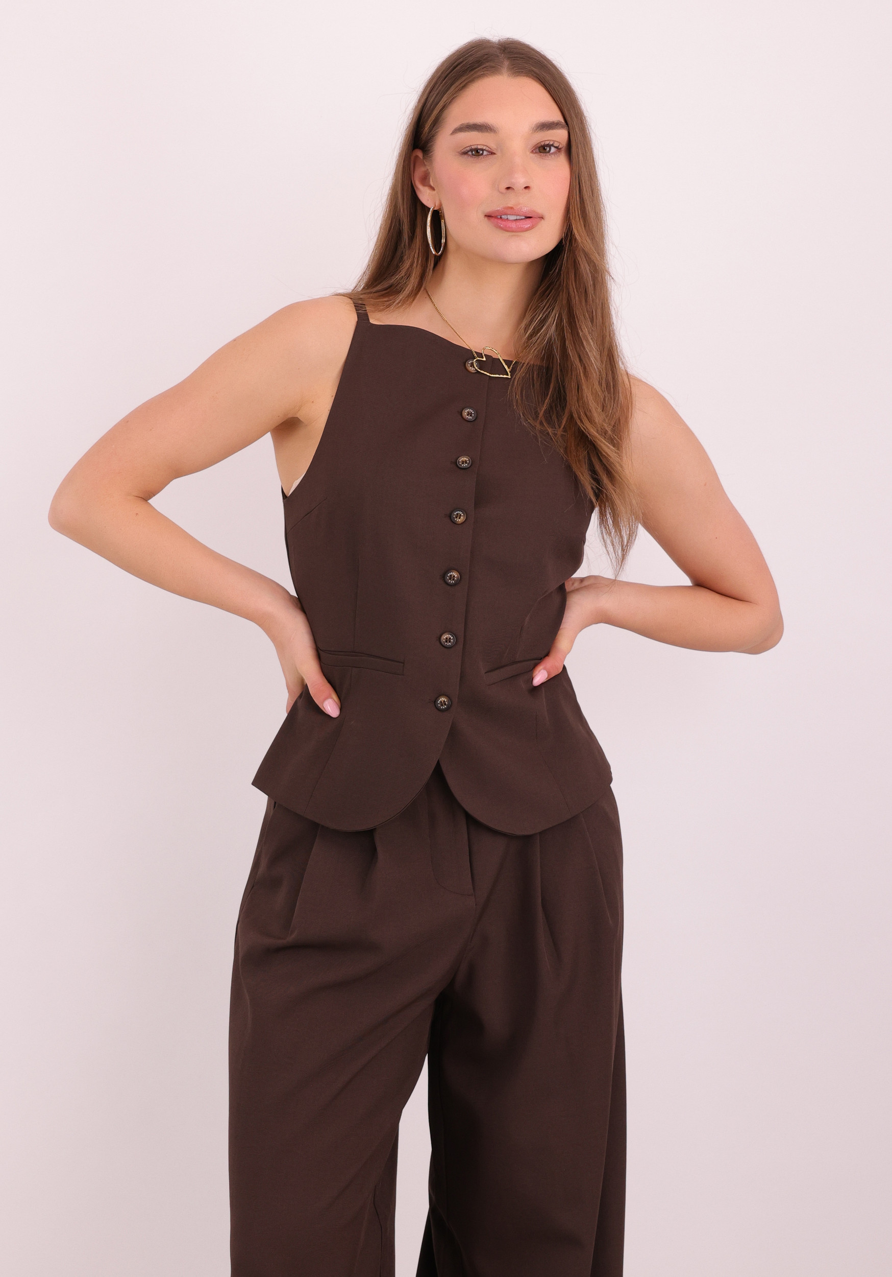 Harper & Yve Gilet Rey SS6N206 Bruin