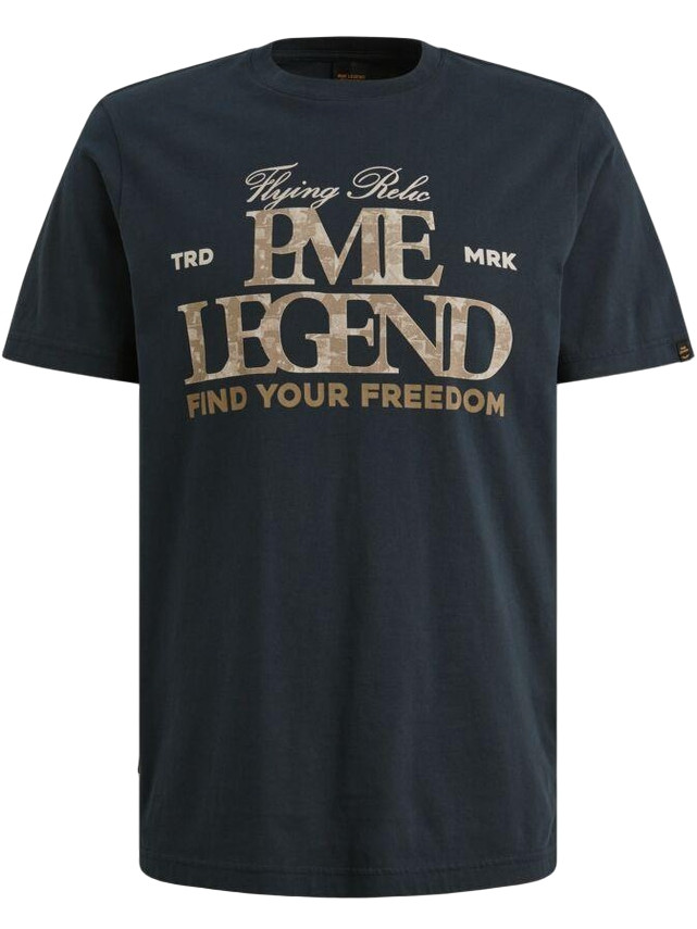 PME Legend T-shirt PTSS2604596 Donker blauw