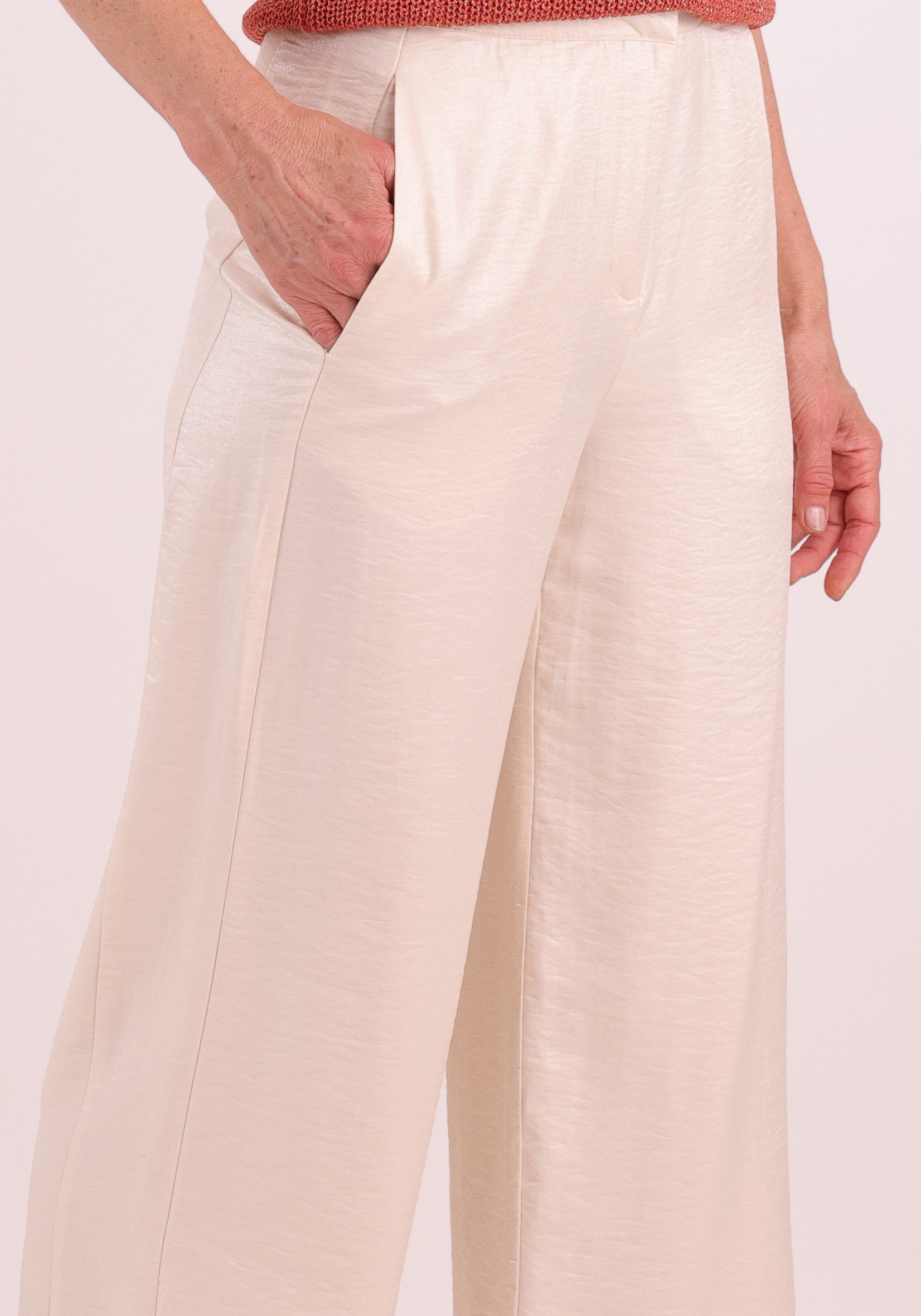 VERO MODA Broek Isla 10337295 Ecru